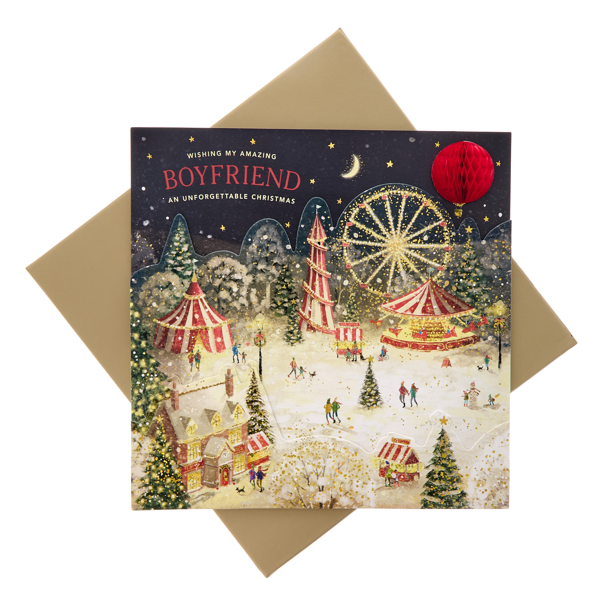 Boyfriend Christmas Fair Premium Christmas Card