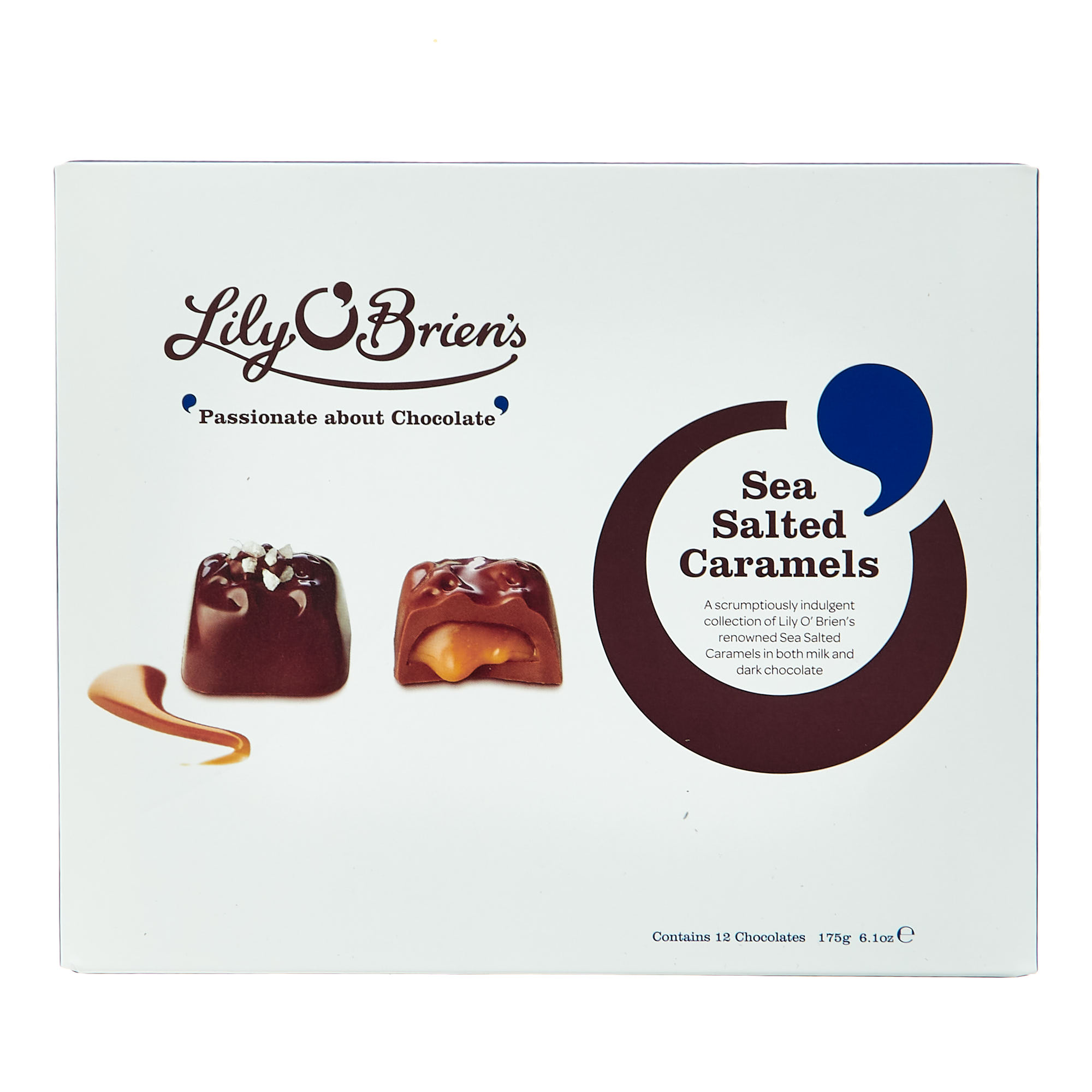 Lily O'Brien's Sea Salted Caramel, Milk & Dark Chocolate Collection 175g