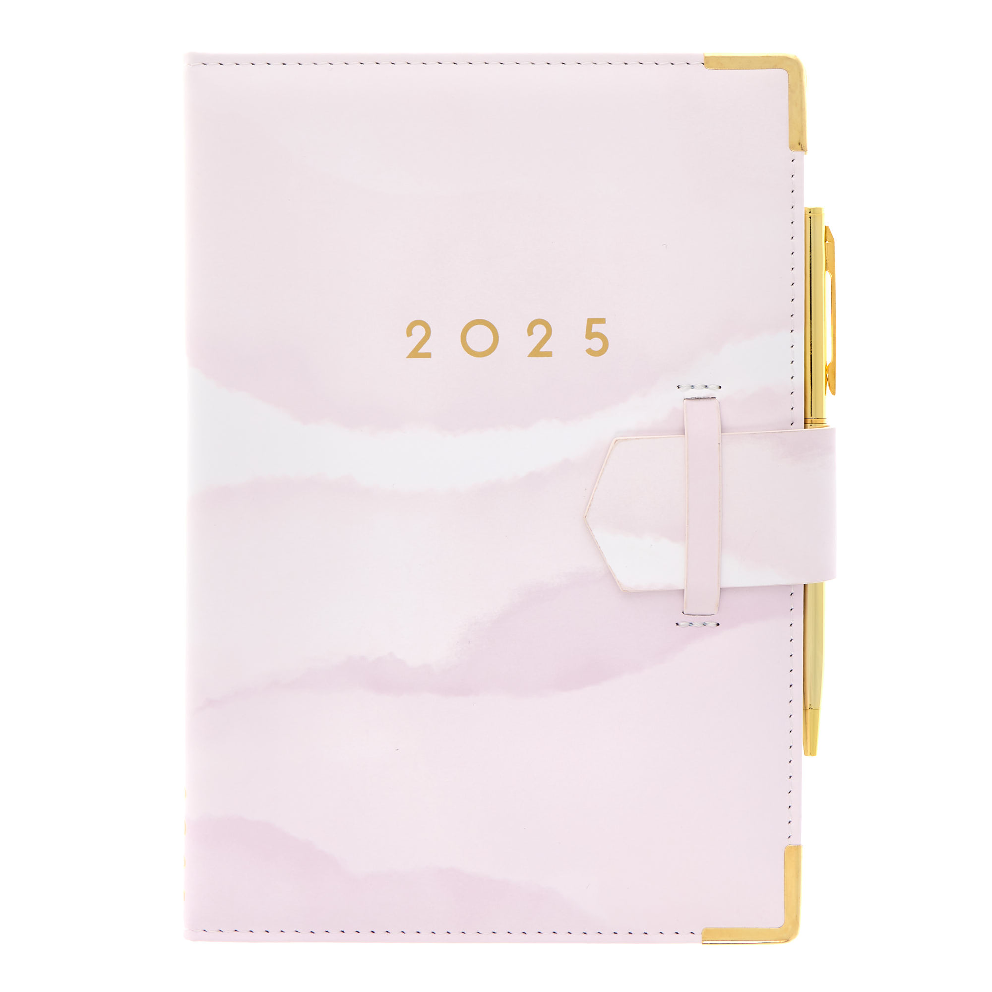 A5 Soft Pink Watercolour 2025 Diary