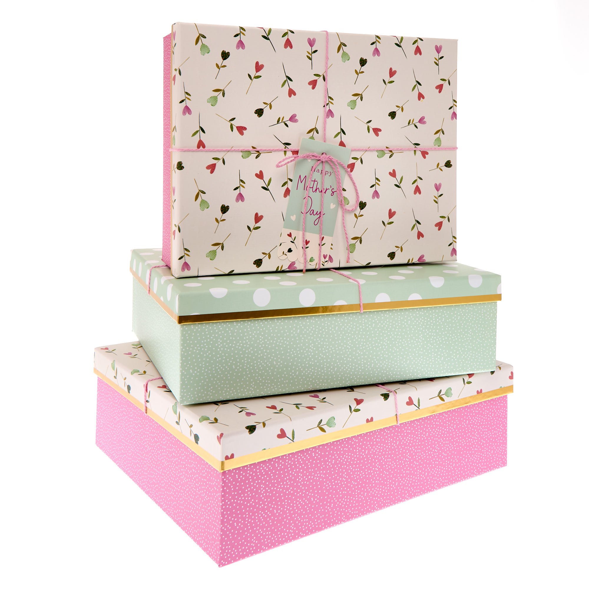 Happy Mother's Day Gift Boxes - Set of 3