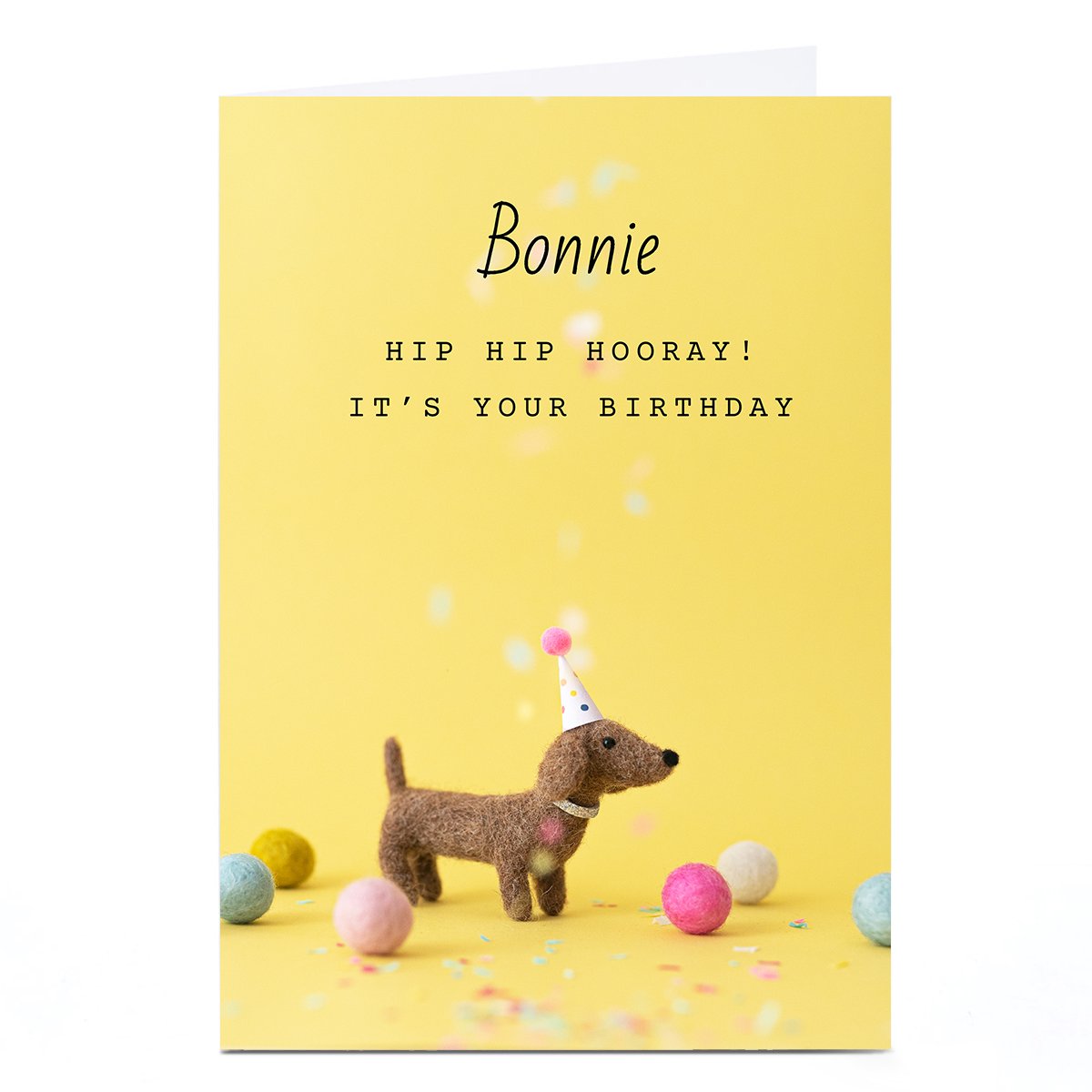 Personalised Lemon and Sugar Birthday Card - Hip Hip Hooray! 