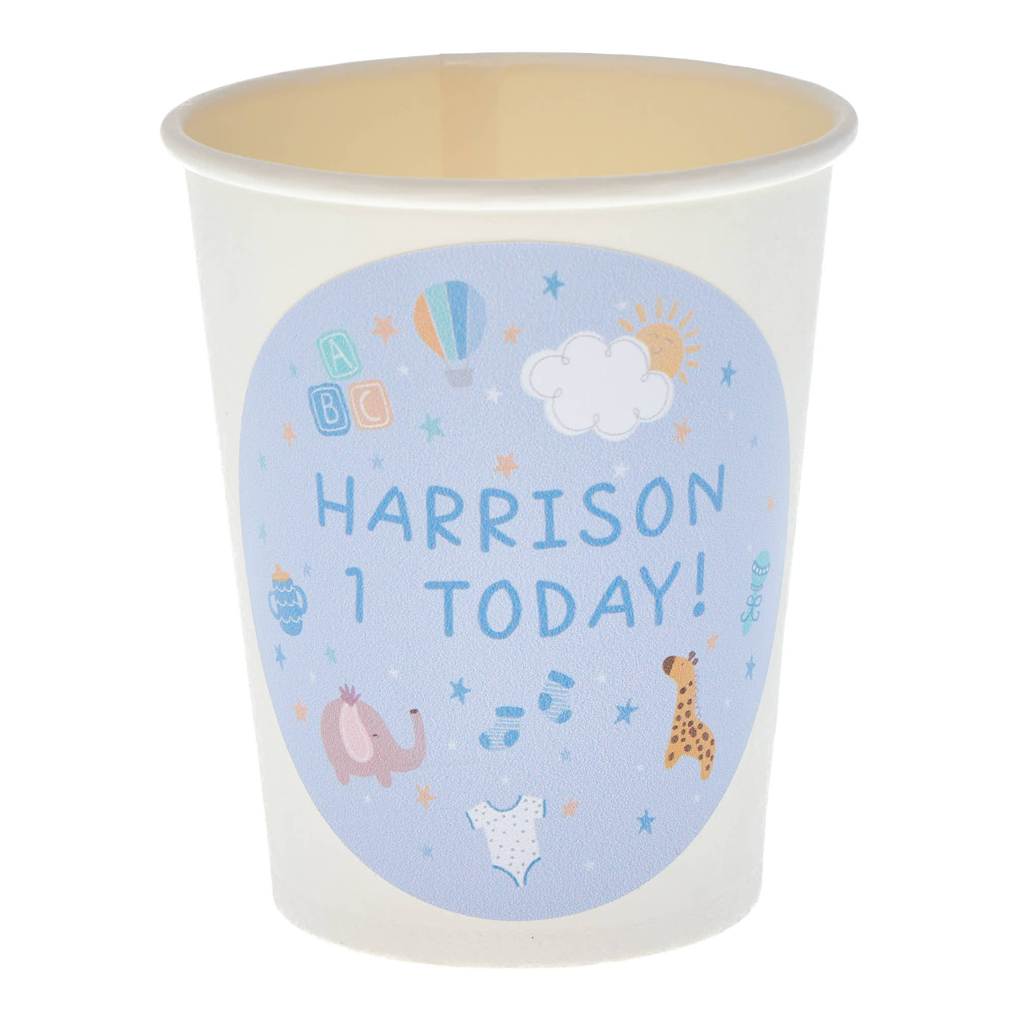 Baby Blue Personalised Party Cup