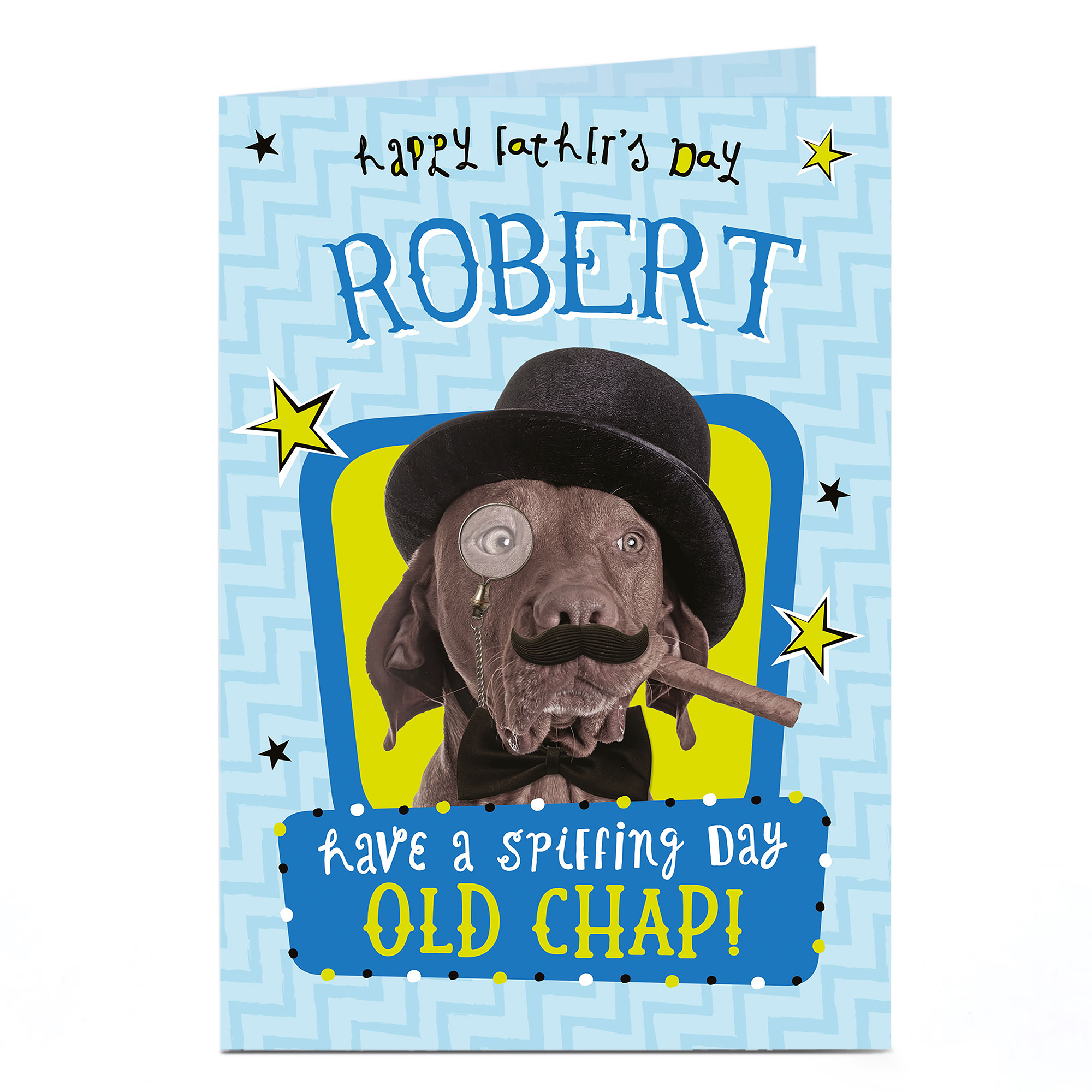 Personalised Father's Day Card - Spiffing Day Old Chap