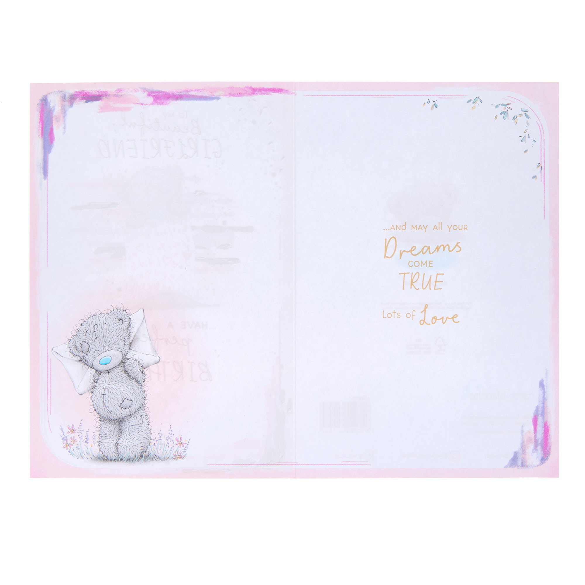 Me To You Tatty Teddy Beautiful Girlfriend Birthday Card