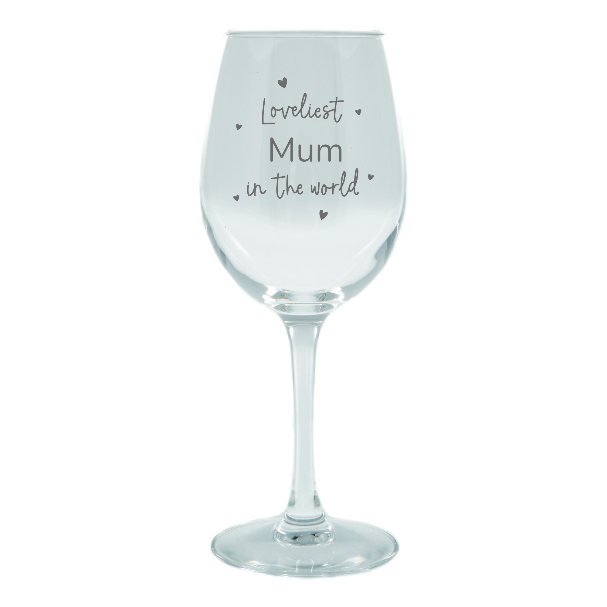 Personalised Wine Glass - Loveliest in the World