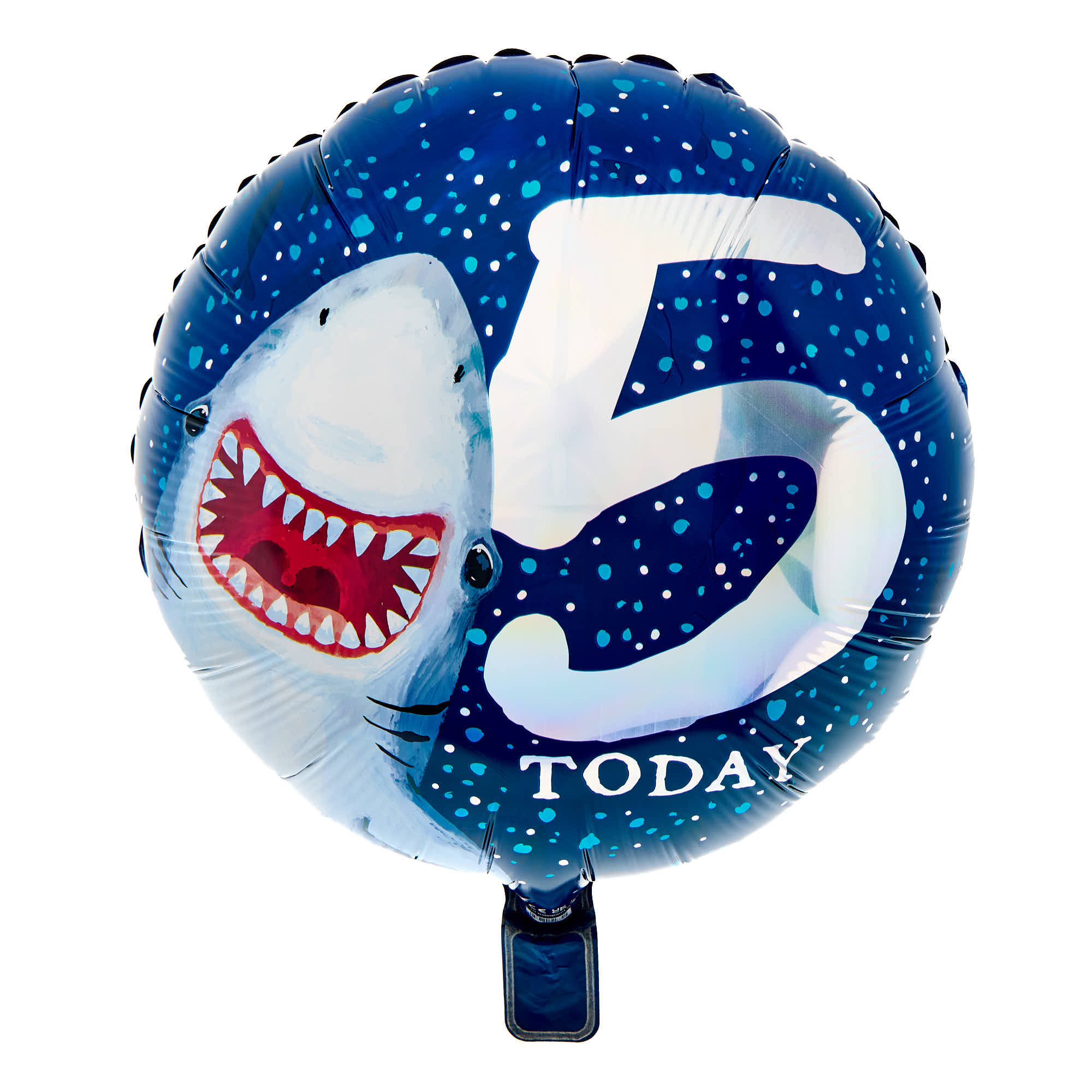 Shark 5 Today Birthday Balloon Bouquet - DELIVERED INFLATED!