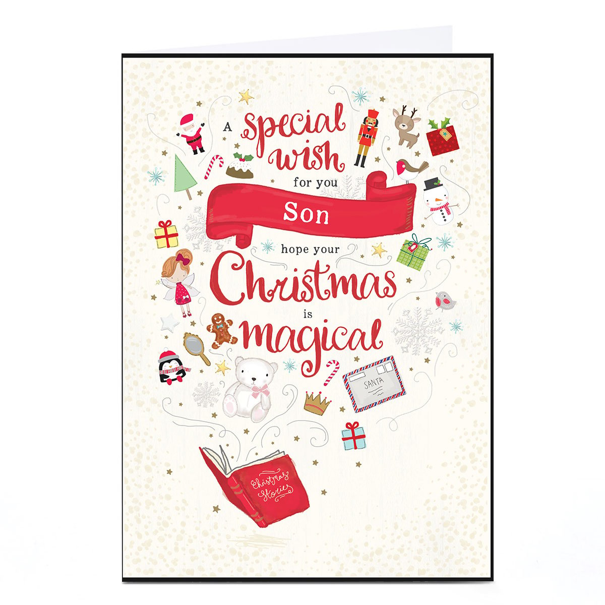 Personalised Christmas Card - Christmas Storybook, Son