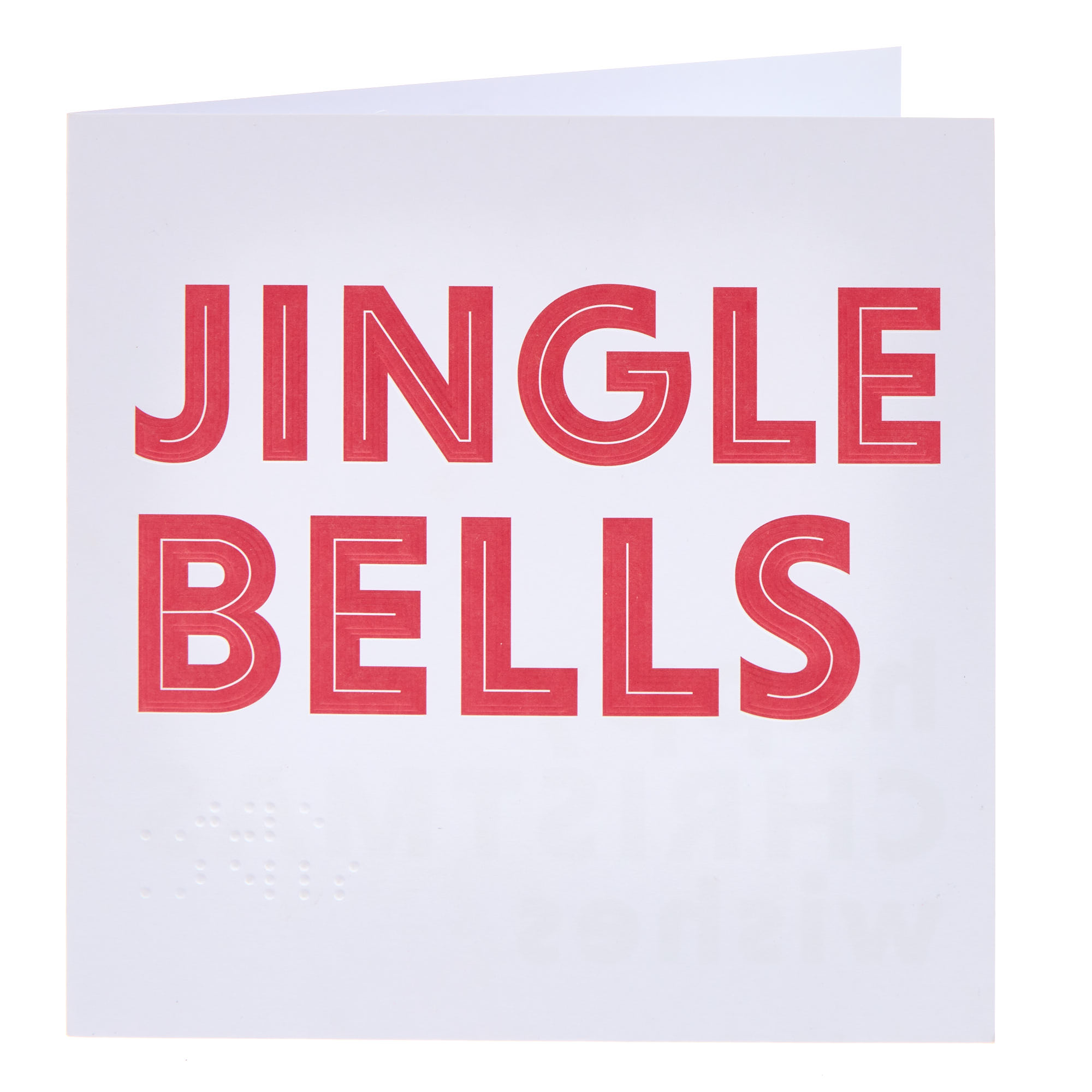 Jungle Bells Braille Christmas Card