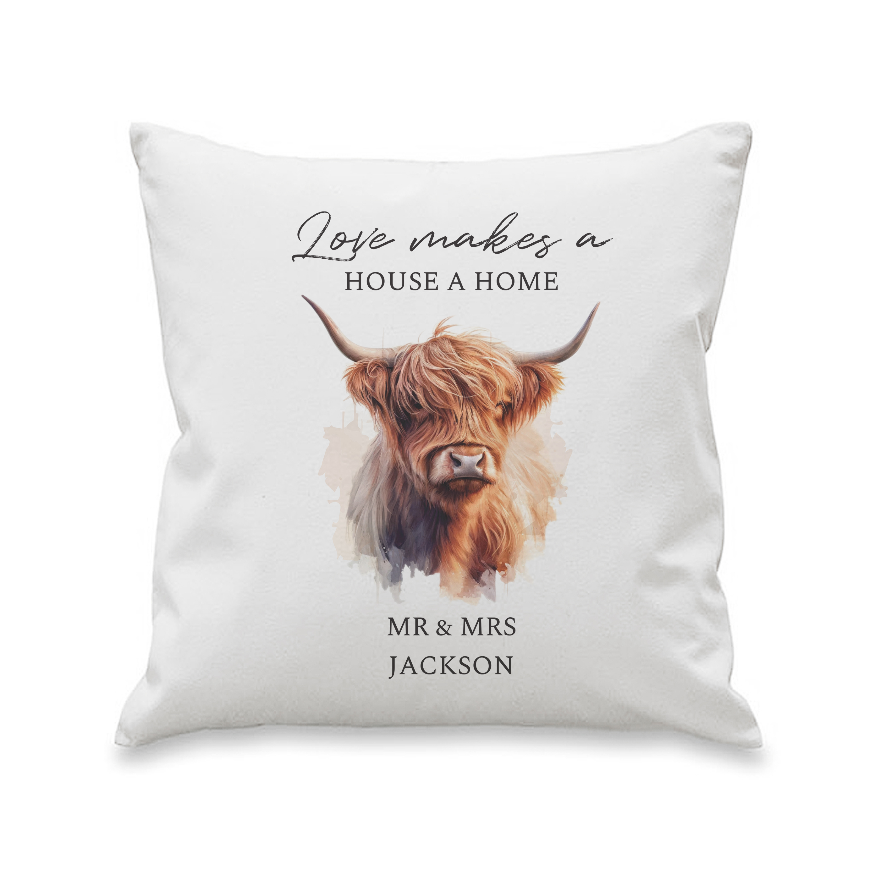 Buy Personalised Highland Cow Cushion for GBP 19.99 | Card Factory UK