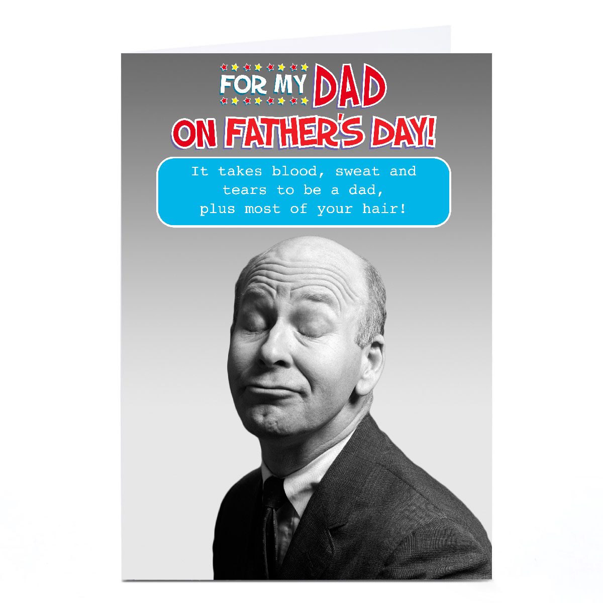 Personalised Quitting Hollywood Father's Day Card - Most of Your Hair