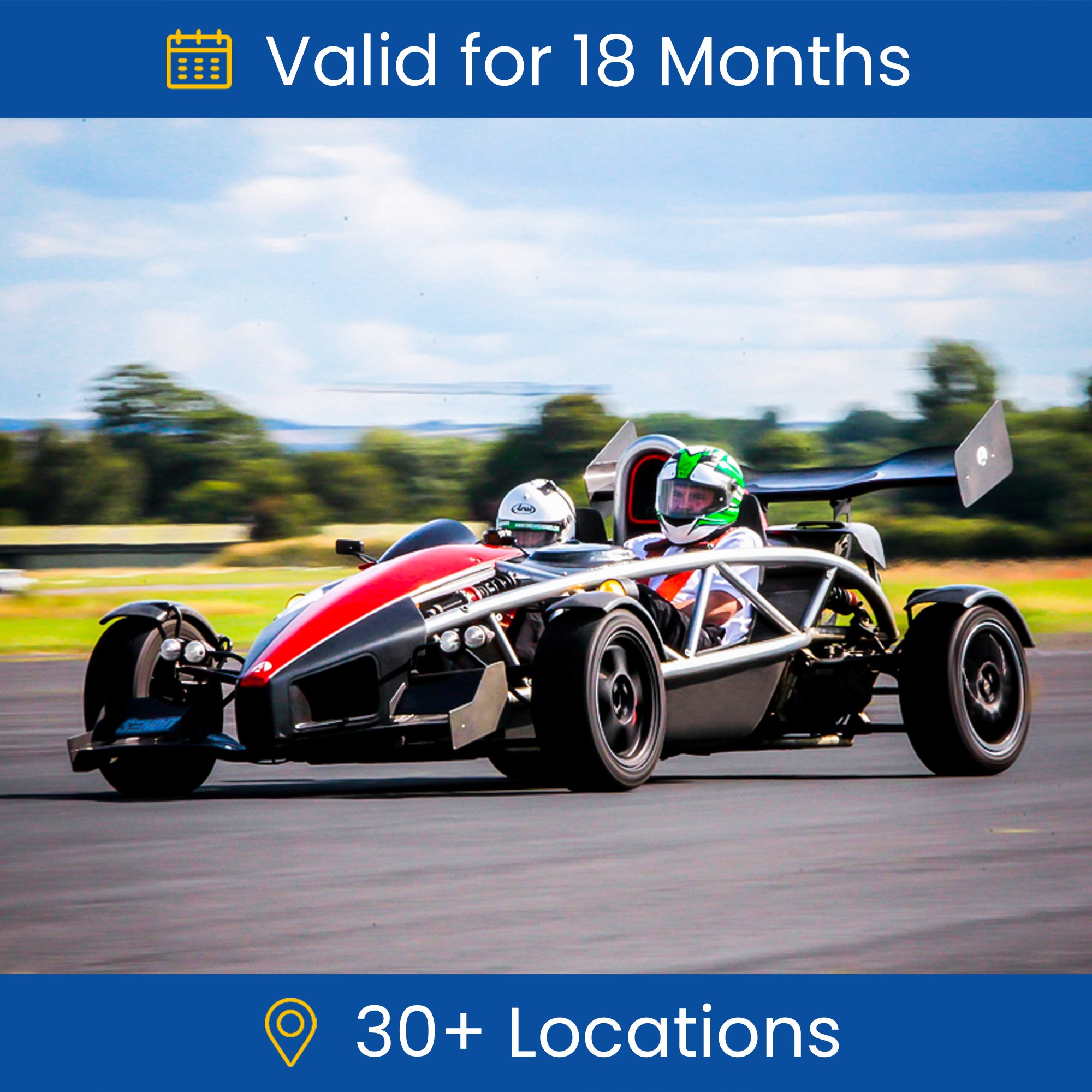 Ariel Atom Thrill with High Speed Passenger Ride Gift Experience Day