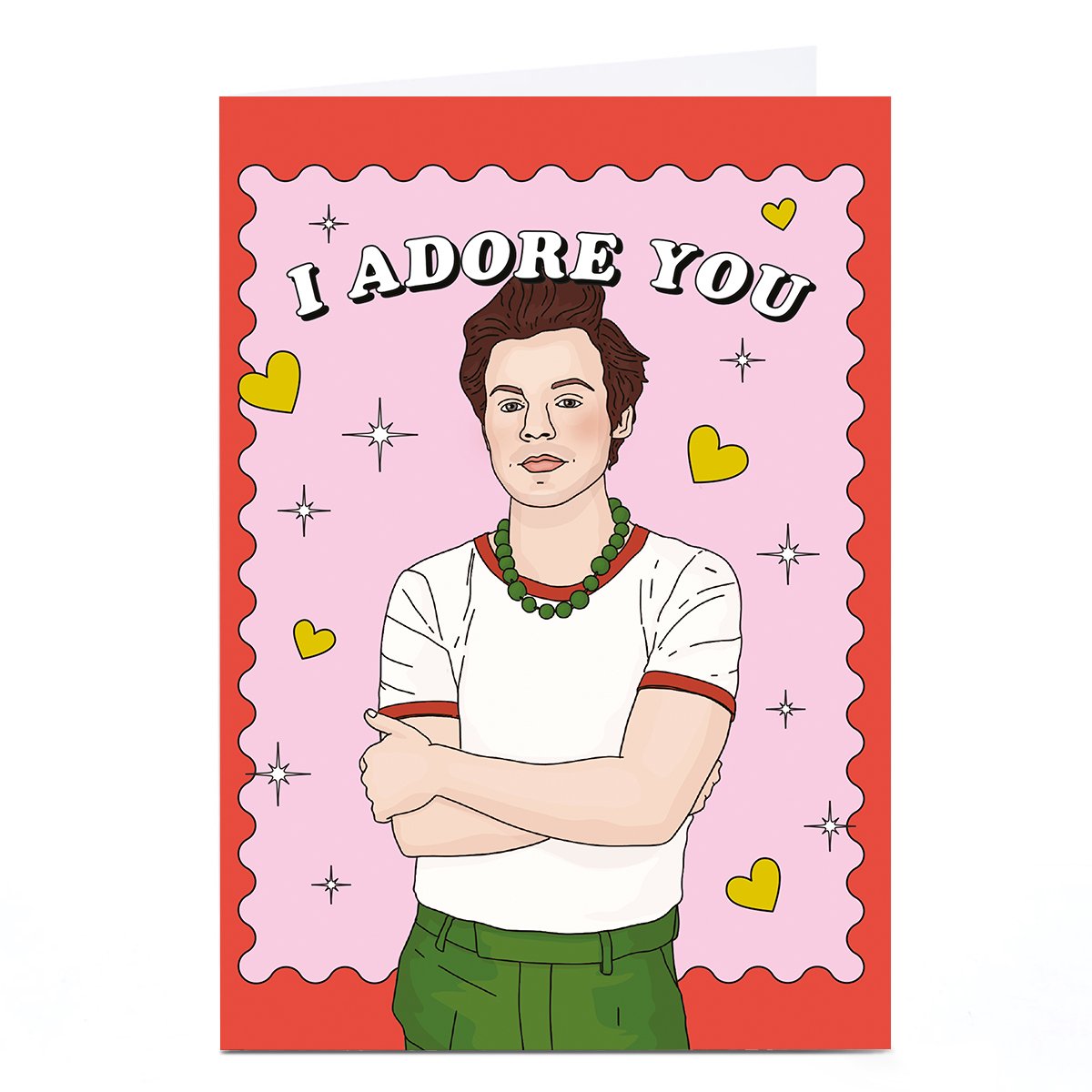 Personalised Ohh Deer Valentine's Day Card - I Adore You