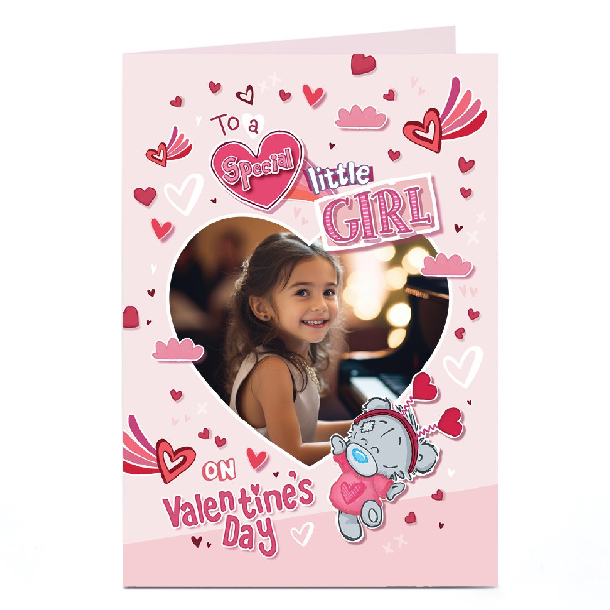 Photo Tatty Teddy Valentine's Day Card - Special Little Girl