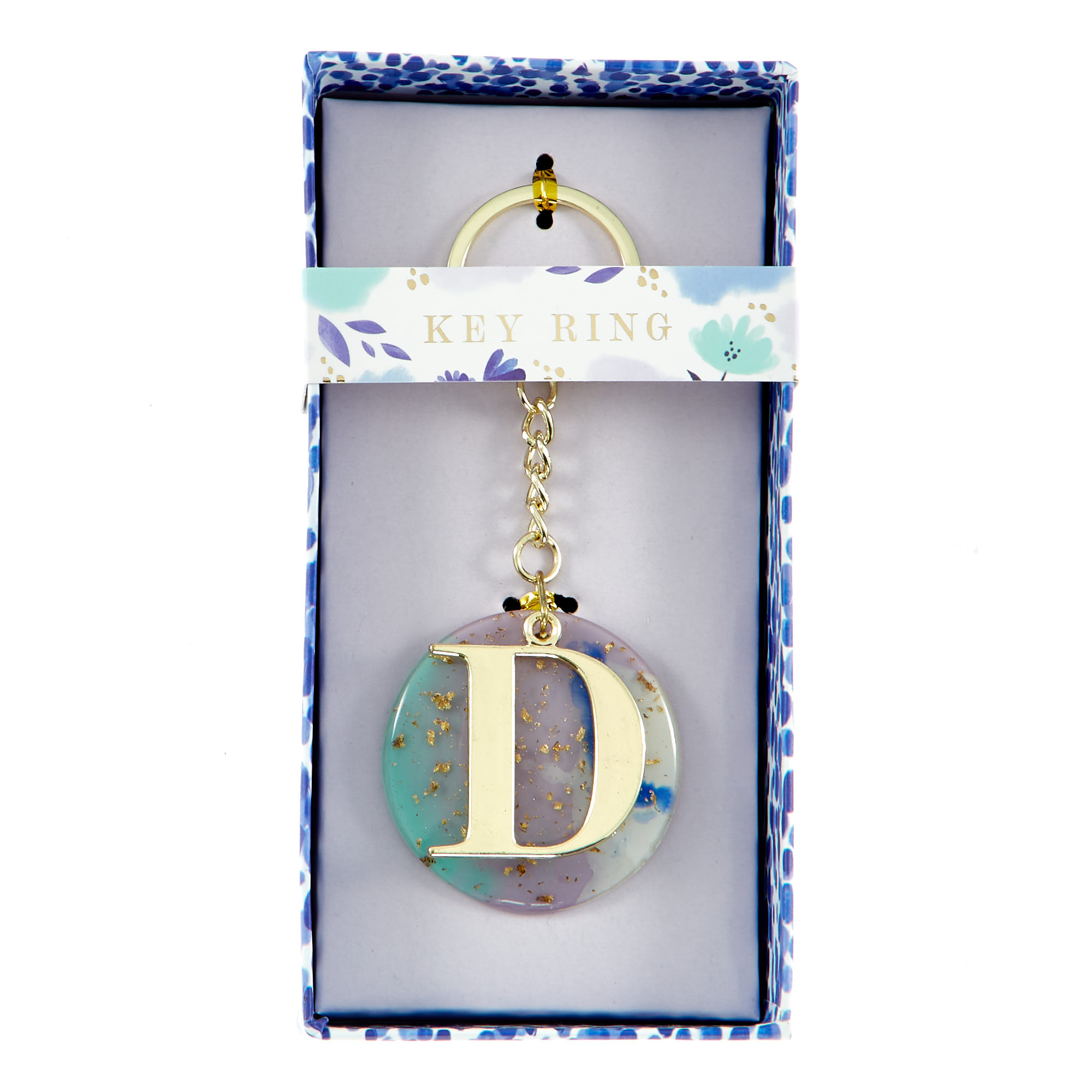 Monogram Keyring Letter D