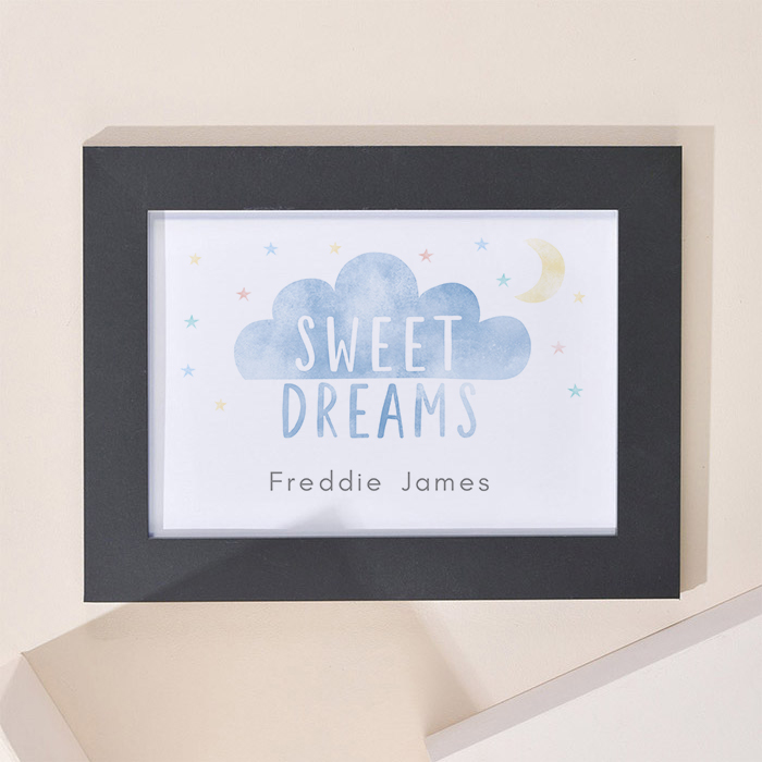 Personalised Sweet Dreams Landscape Framed Print