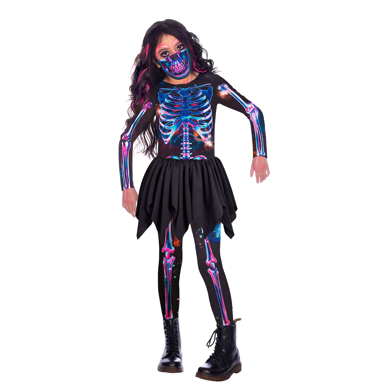 Skeleton Dress Children's Fancy Dress Costume