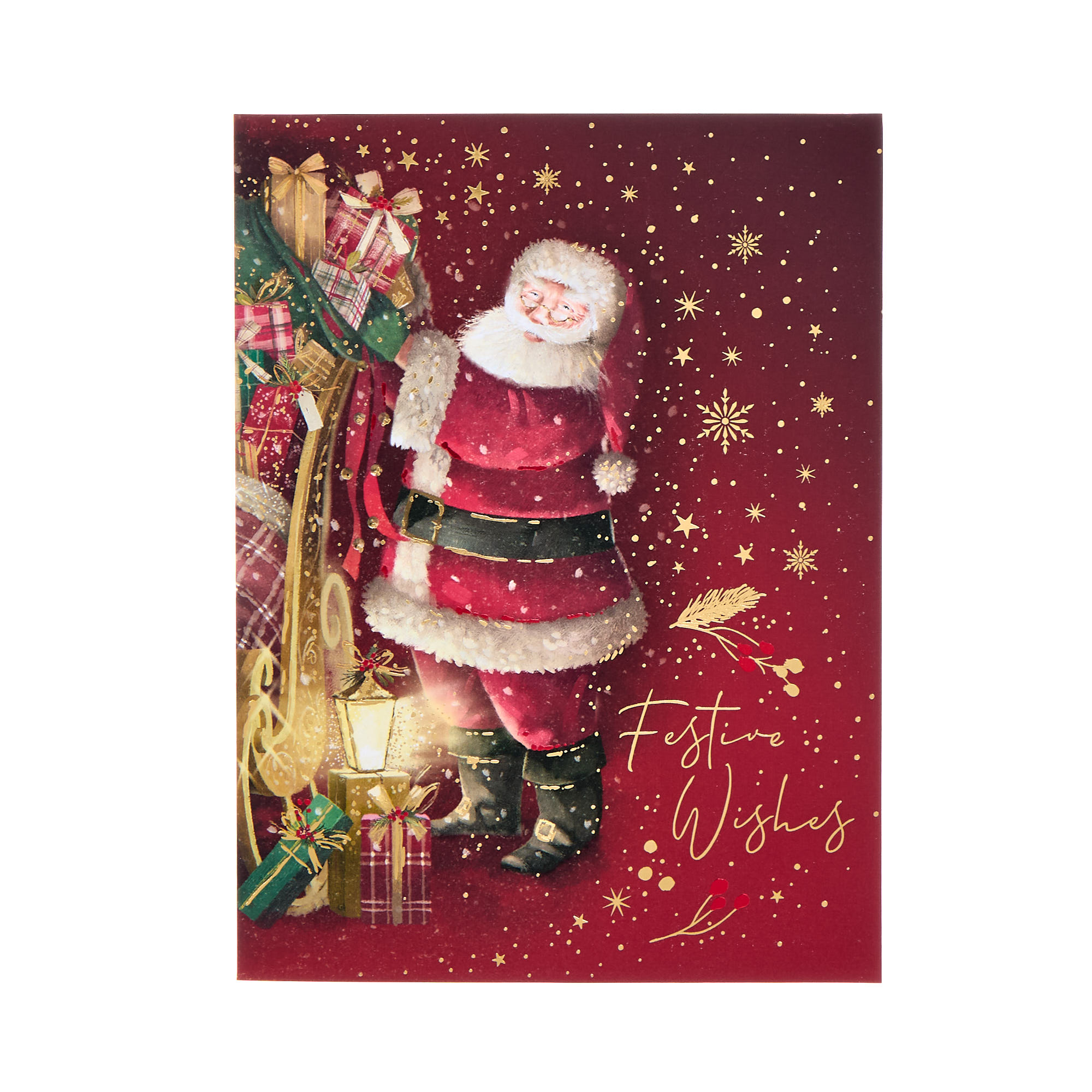 Deluxe Santa Charity Christmas Cards - Pack of 10 (2 Designs)