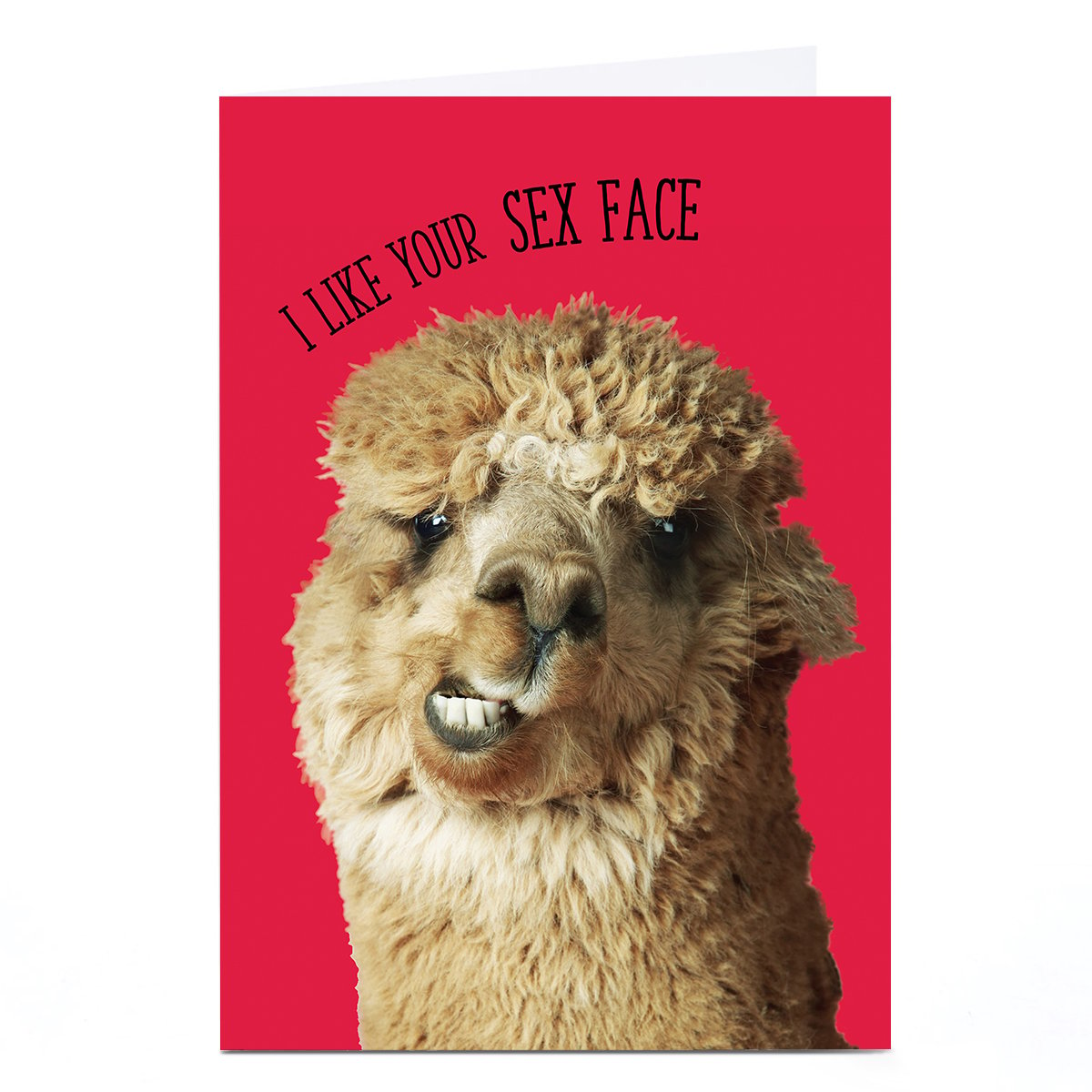 Personalised Valentine's Day Card - I Like Your Face