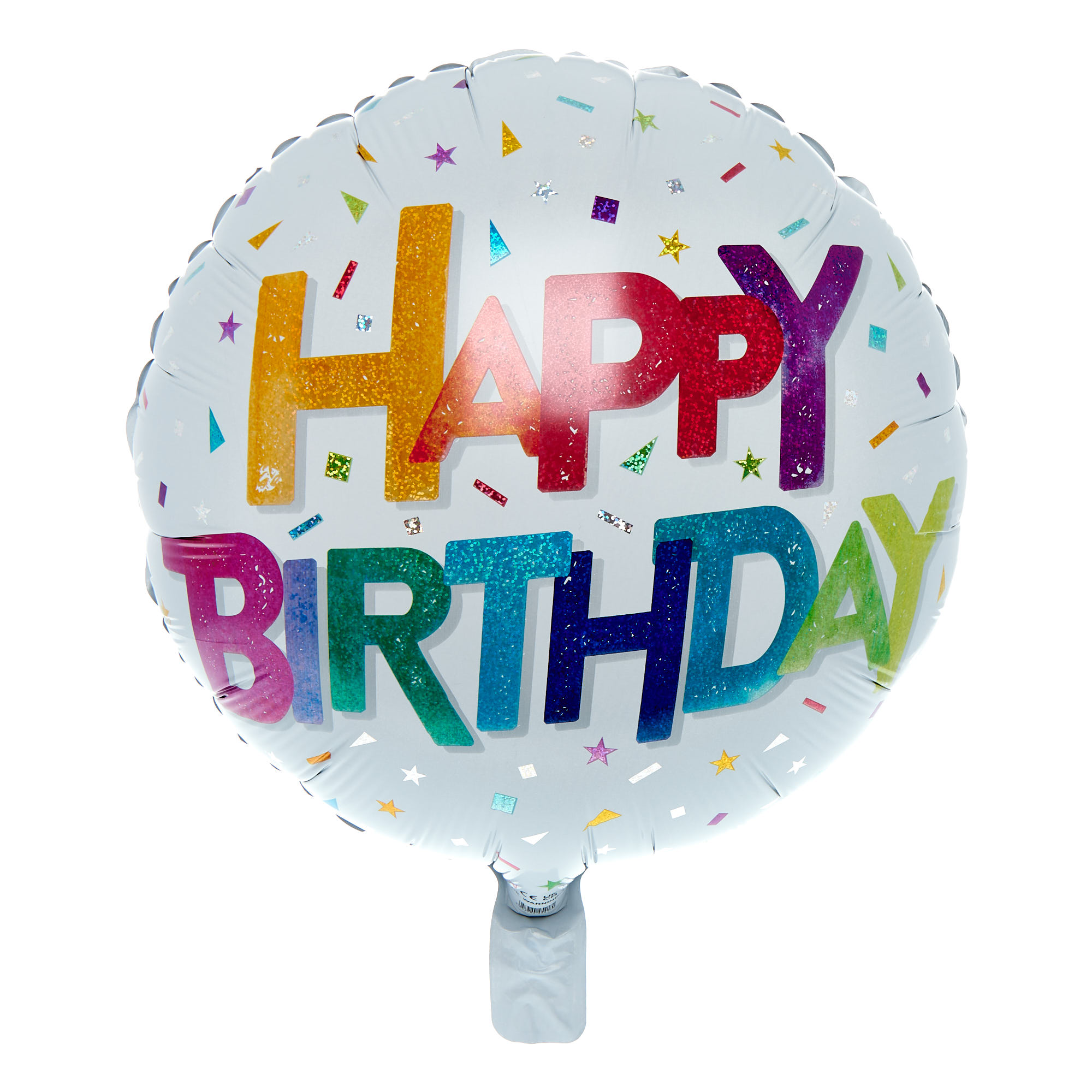 Rainbow Text Happy Birthday Balloon & Lindt Chocolate Box - FREE GIFT CARD!