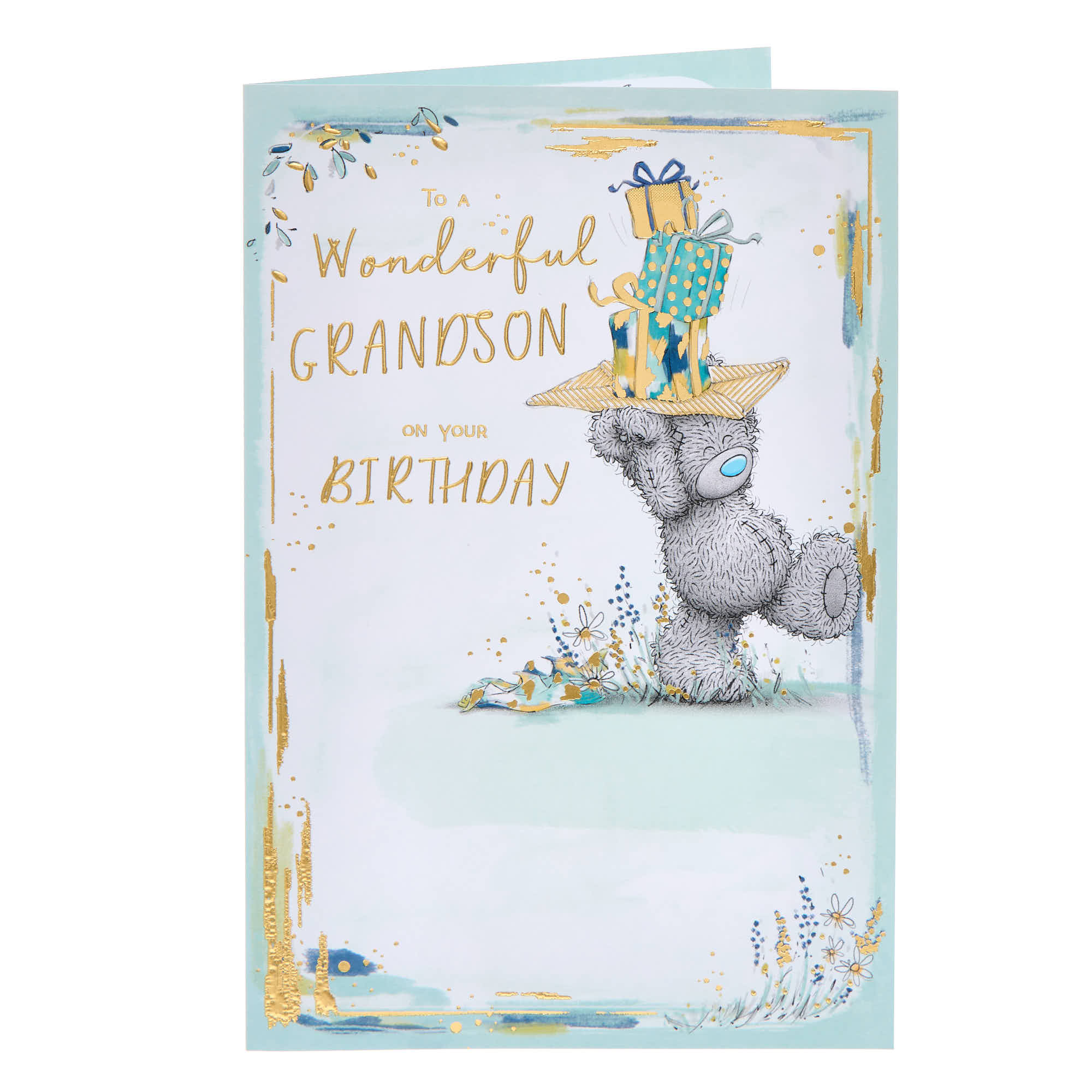 Me To You Tatty Teddy Wonderful Grandson Birthday Card