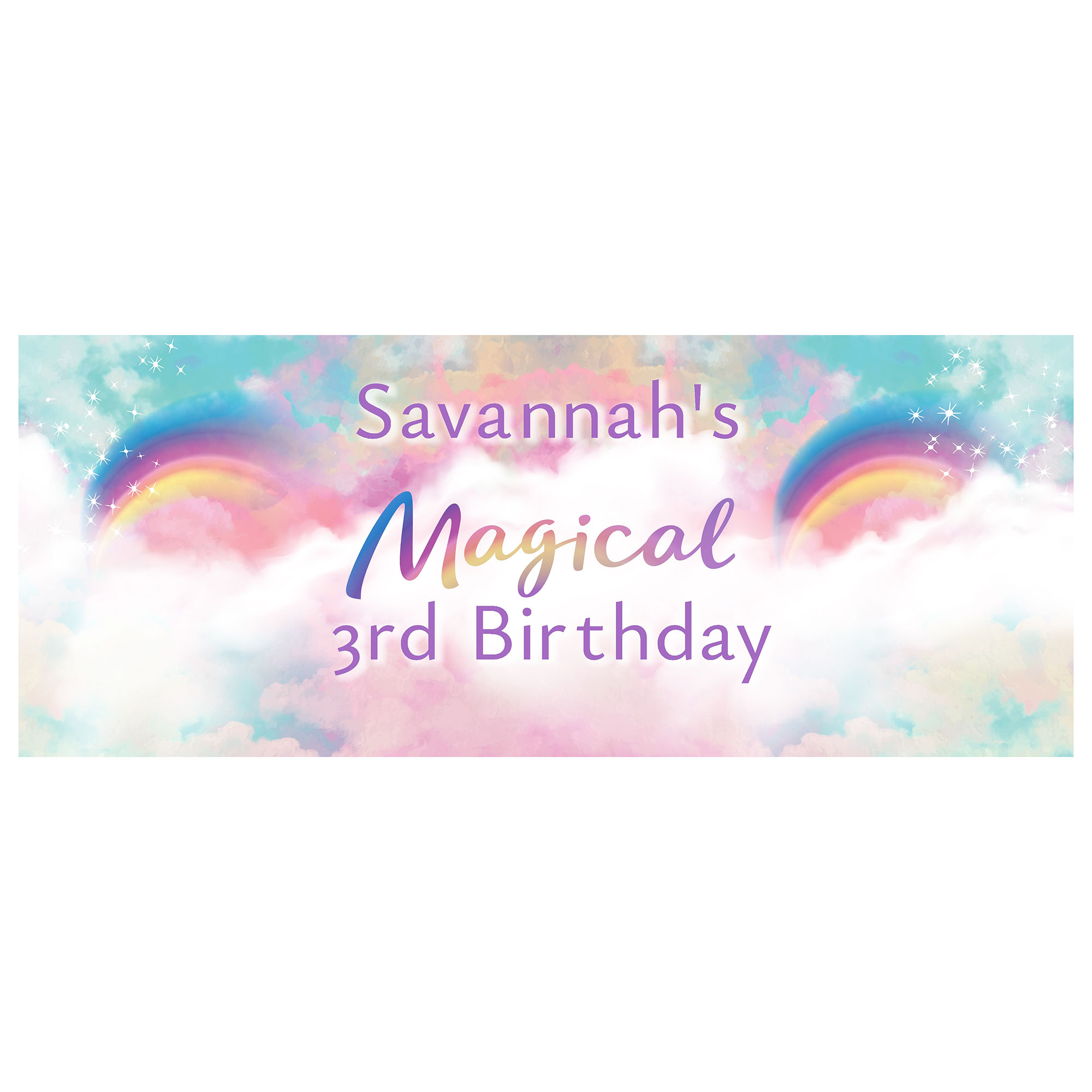 Magical Cloud Personalised Party Banner