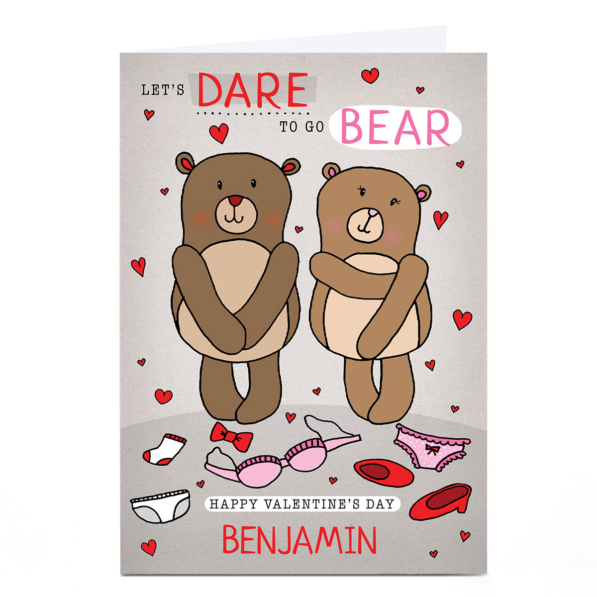 Buy Personalised Valentines Day Card Dare To Go Bear For Gbp 179 Card Factory Uk