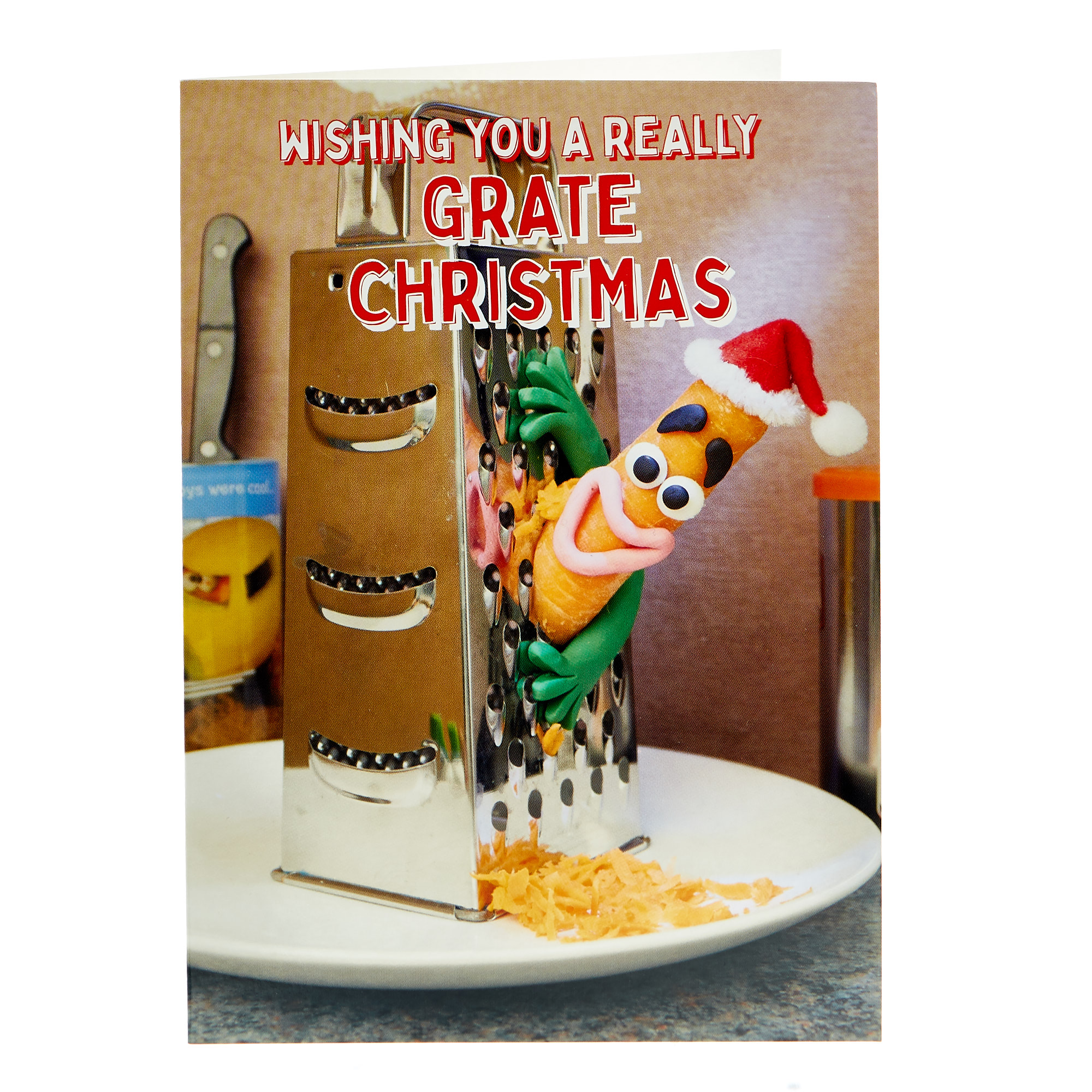 Violent Veg Christmas Card - Grate Christmas