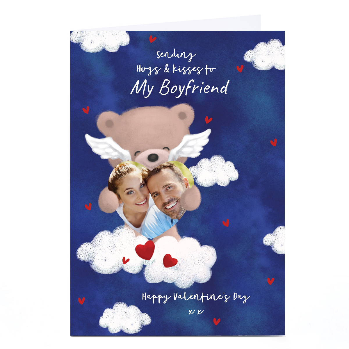 Photo Hugs Valentine's Day Card- Bear in The Clouds, Boyfriend