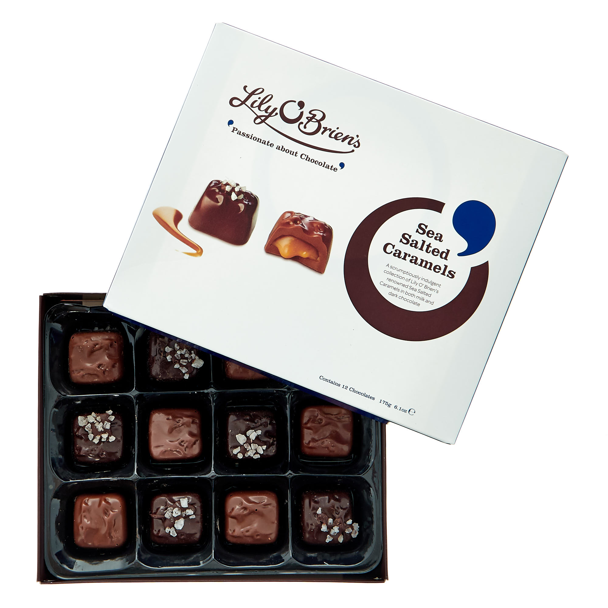 Lily O'Brien's Sea Salted Caramel, Milk & Dark Chocolate Collection 175g