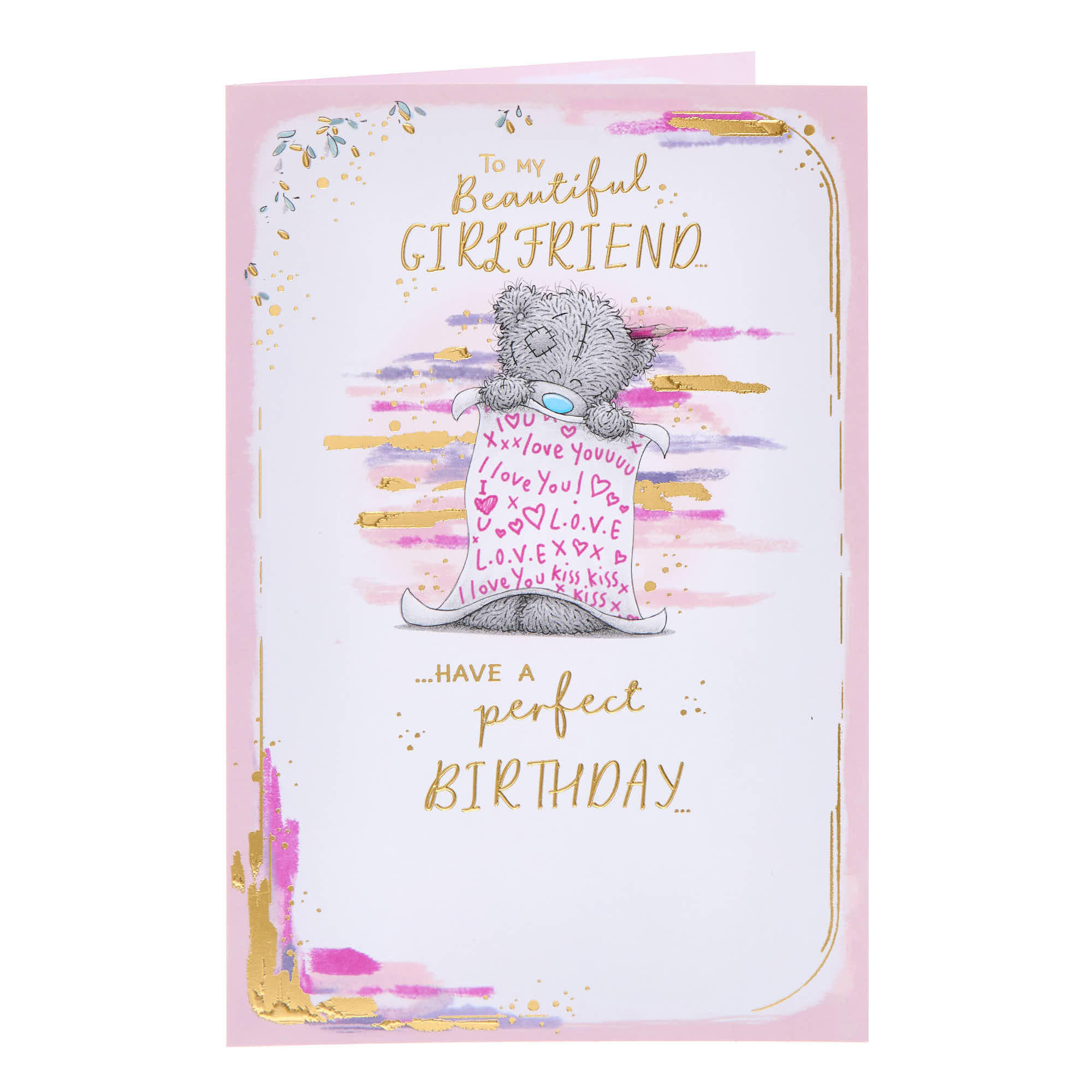 Me To You Tatty Teddy Beautiful Girlfriend Birthday Card