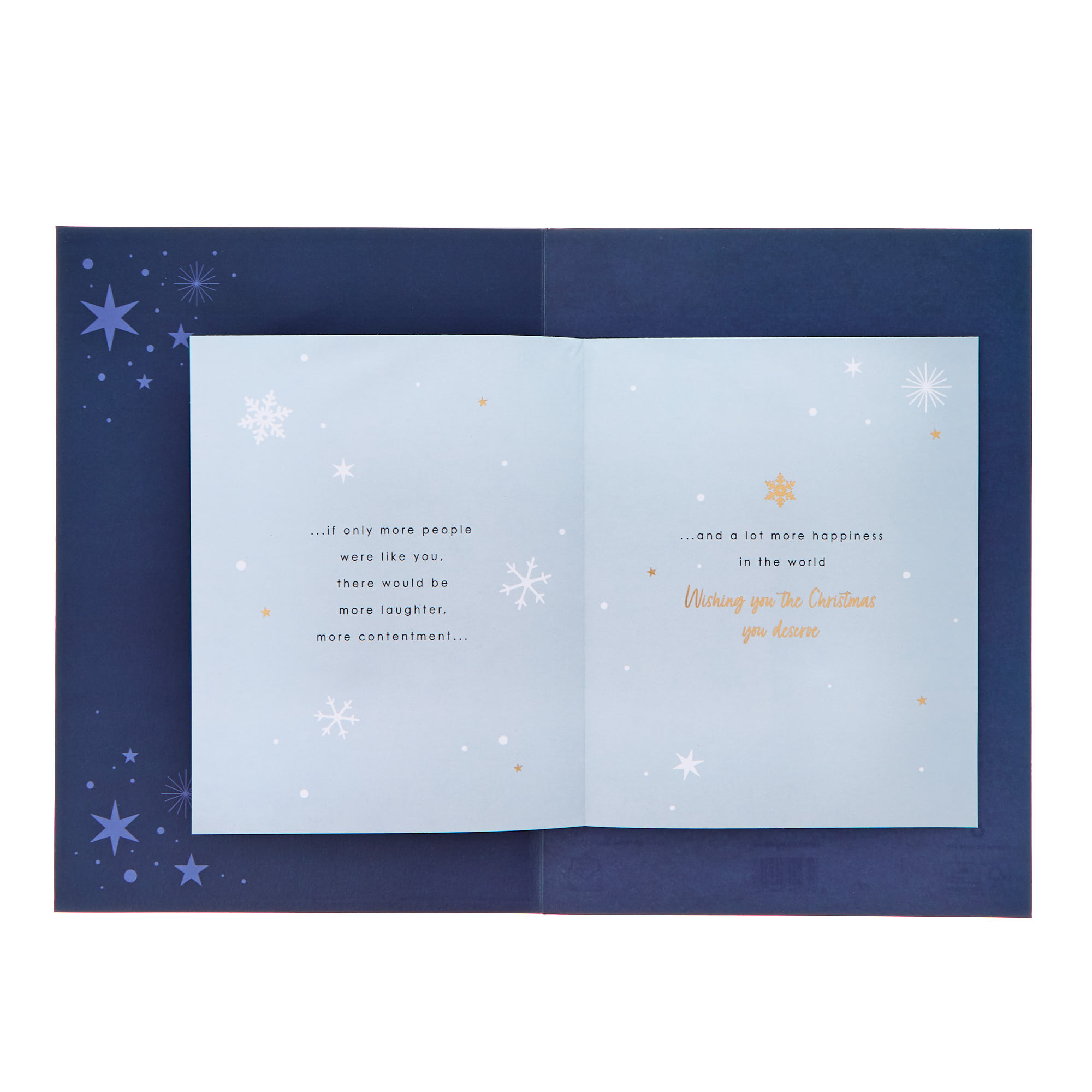 Son Gold Baubles Premium Christmas Card