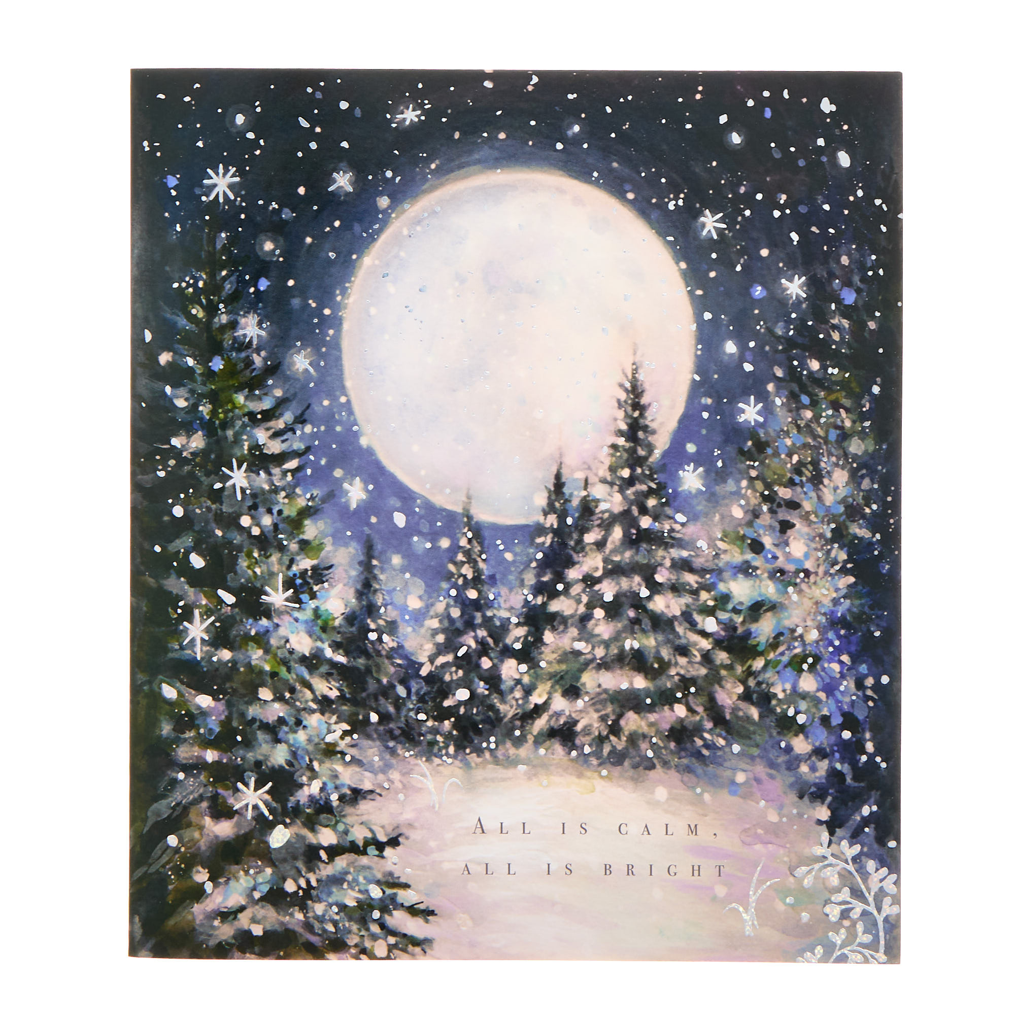 Premium Winter Night Christmas Cards - Pack of 8 (2 Designs)