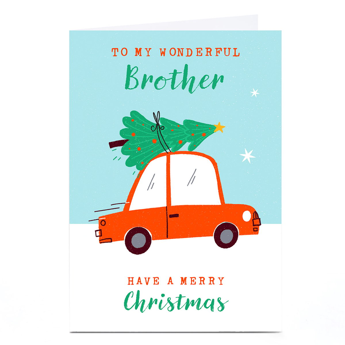 Personalised Dalia Clark Christmas Card - Brother