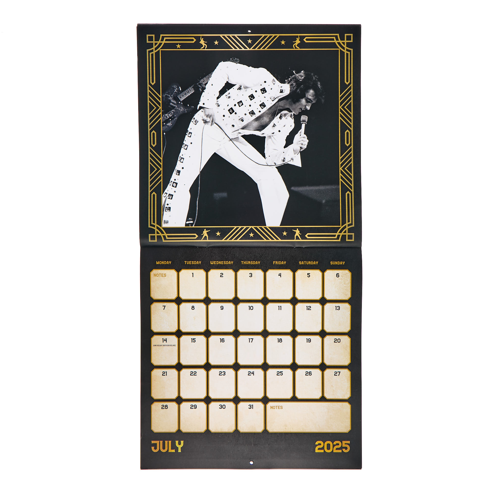 Elvis 2025 Square Wall Calendar