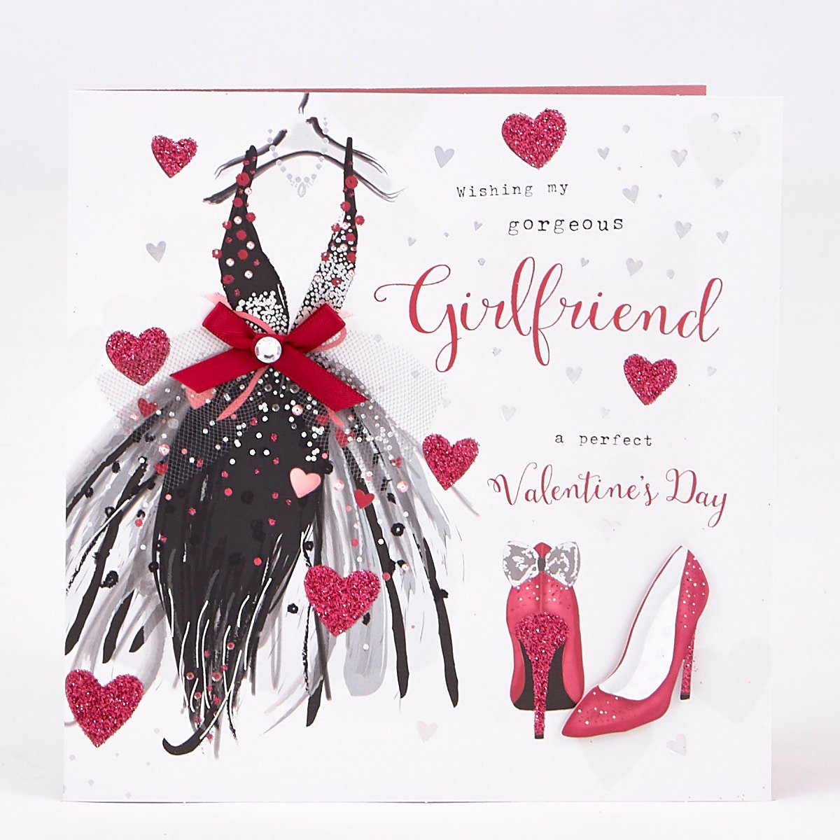 Valentine's Day Card - Boutique Girlfriend Shoes & Dress