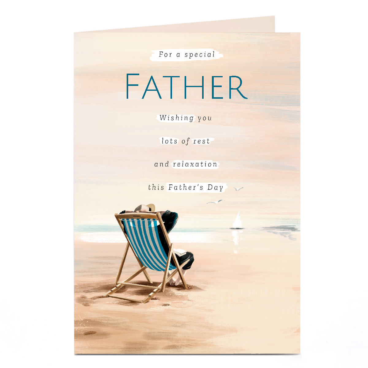 Personalised Father's Day Card - Special Father Rest Relaxation