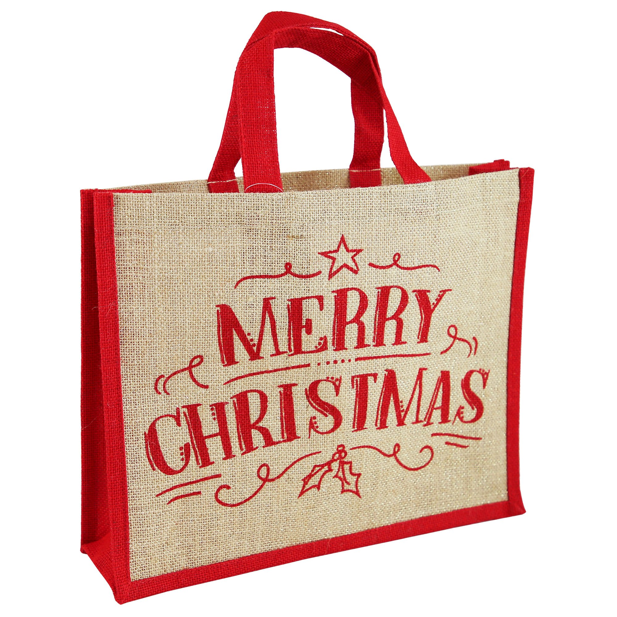 Buy Reusable Merry Christmas Jute Bag for GBP 3.99 | Card Factory UK