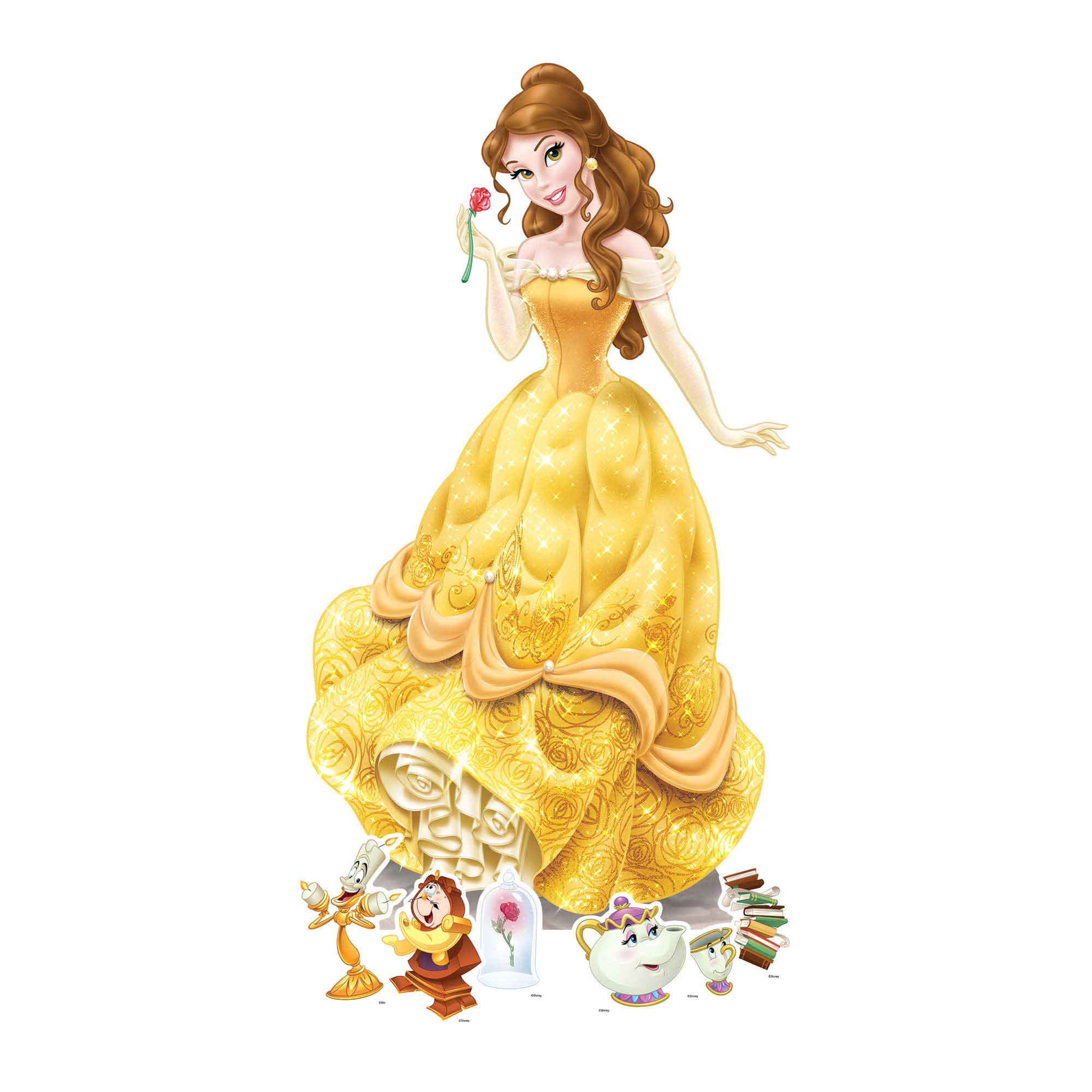 Medium Belle Cardboard Cutout Kit 