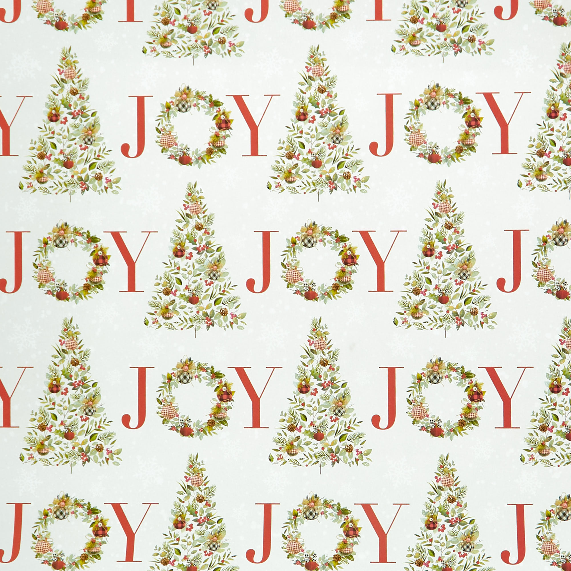 JOY Christmas Wrapping Paper - 10 Sheets