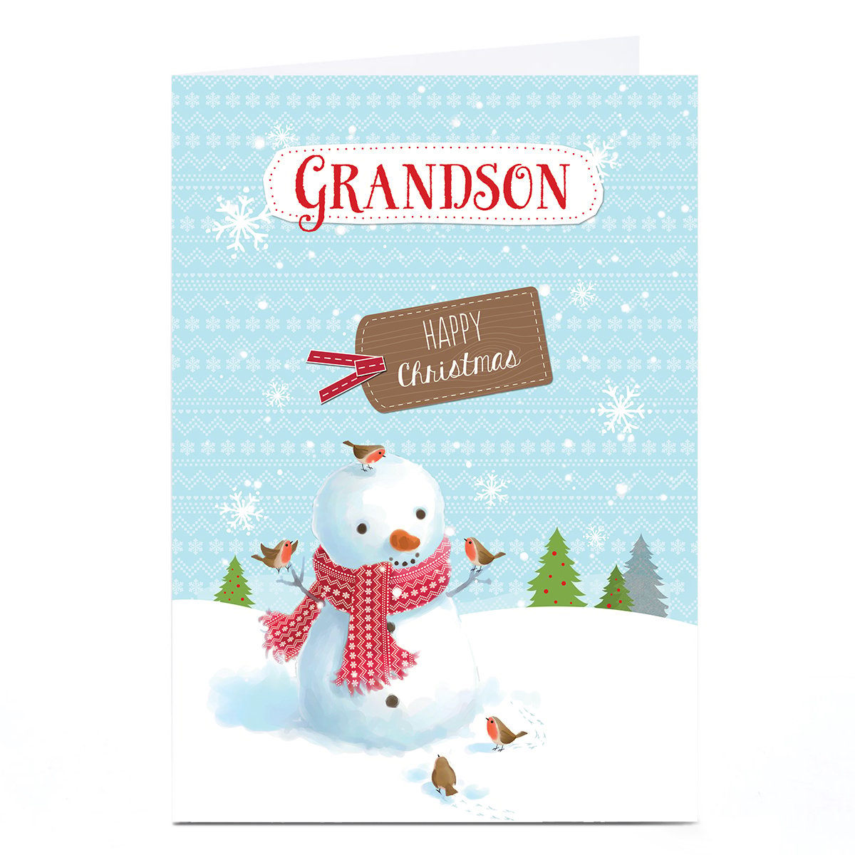 Buy Personalised Christmas Card - Grandson for GBP 1.79 | Card Factory UK