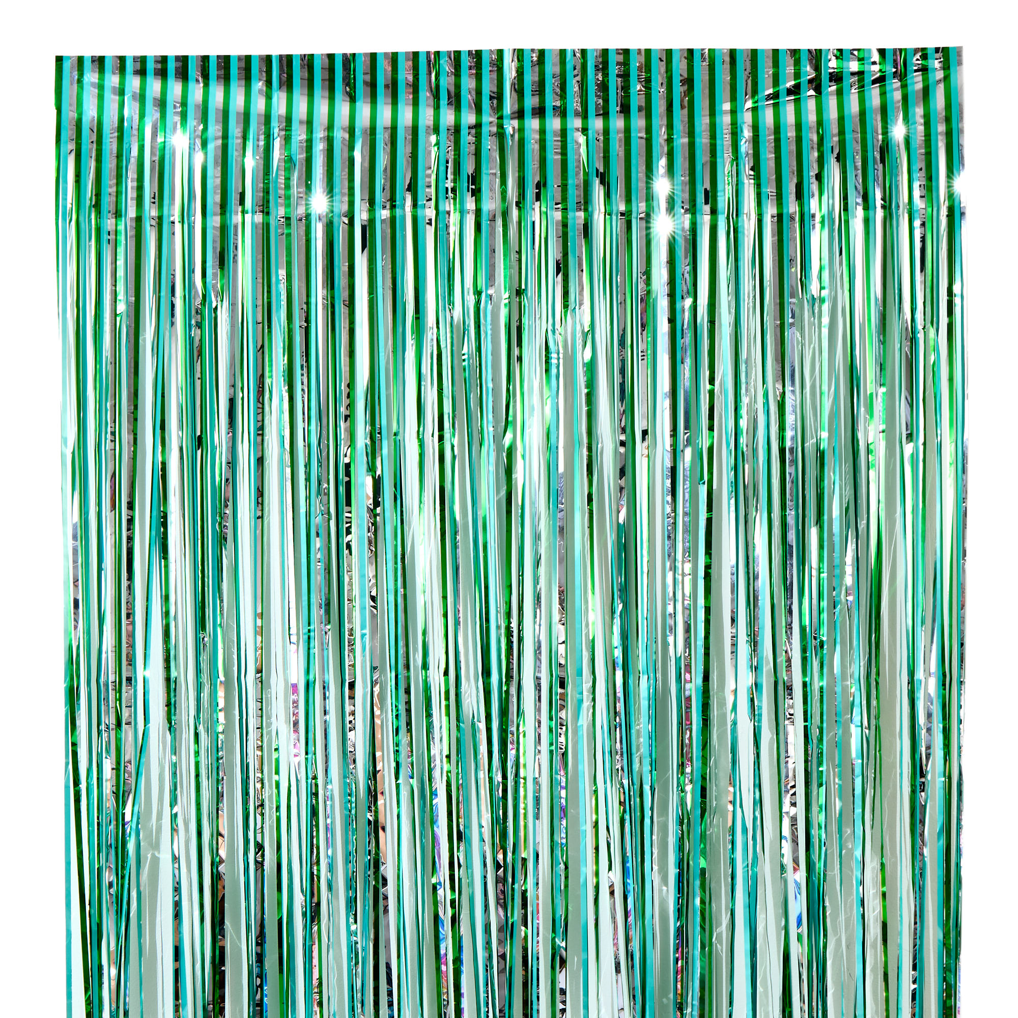 Green & Blue Foil Door Fringe