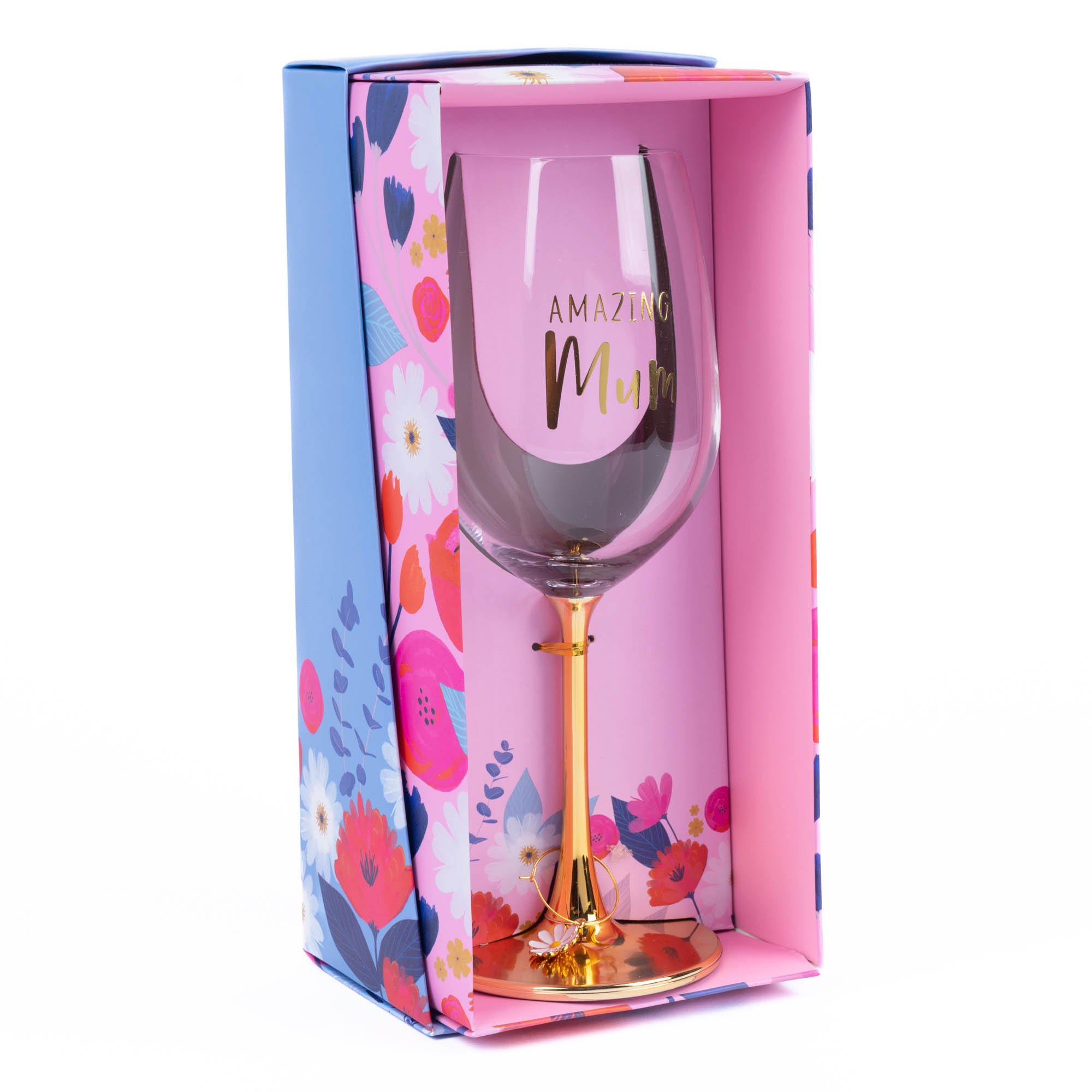 Amazing Mum Wine Glass