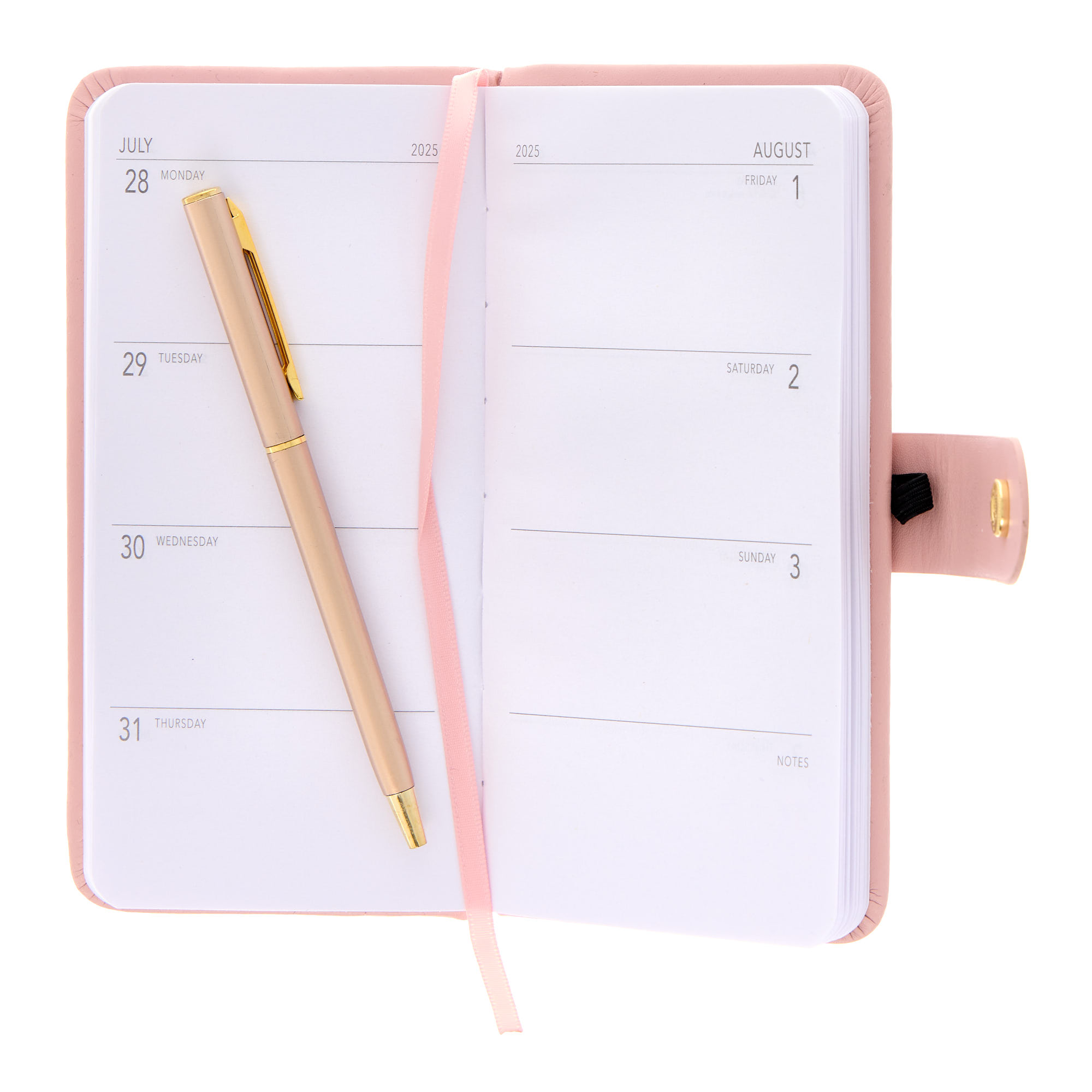 Pink Slim 2025 Diary with Pen