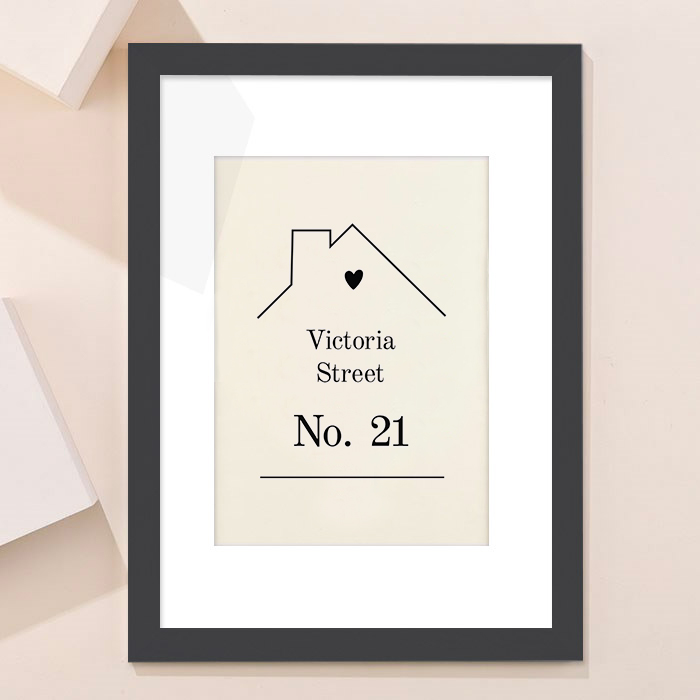 Personalised House Design Framed Print