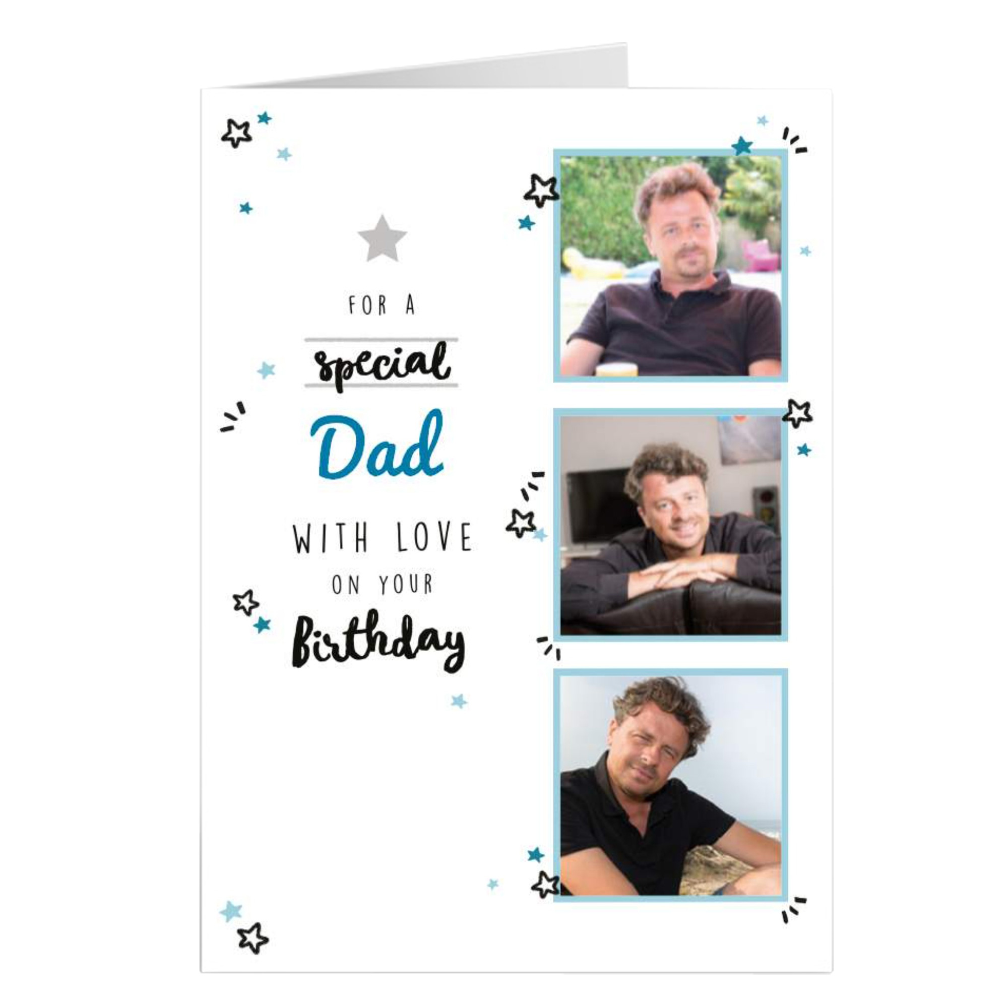 Photo Birthday Card - Dad With Love