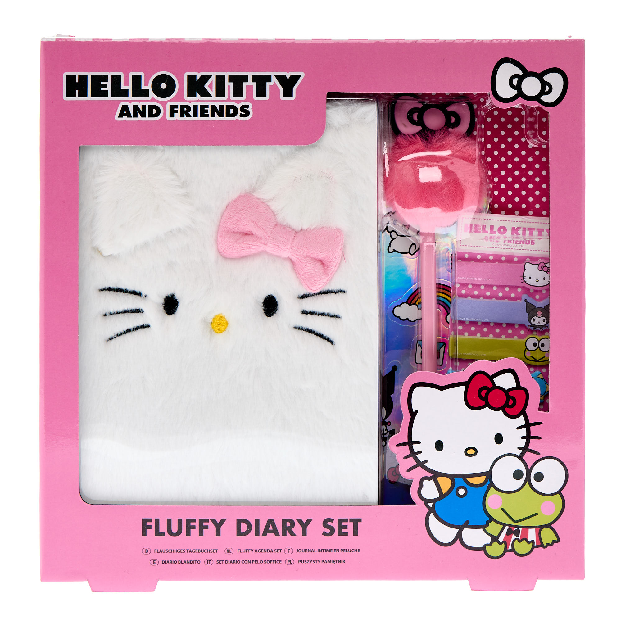 Hello Kitty & Friends Fluffy Diary Set