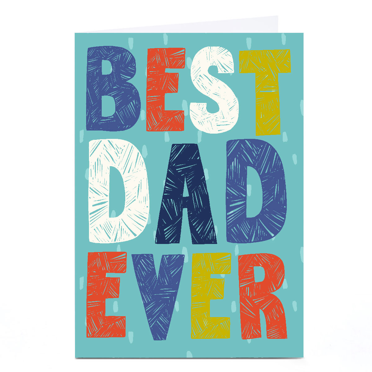Personalised Bev Hopwood Father's Day Card - Best Dad Ever