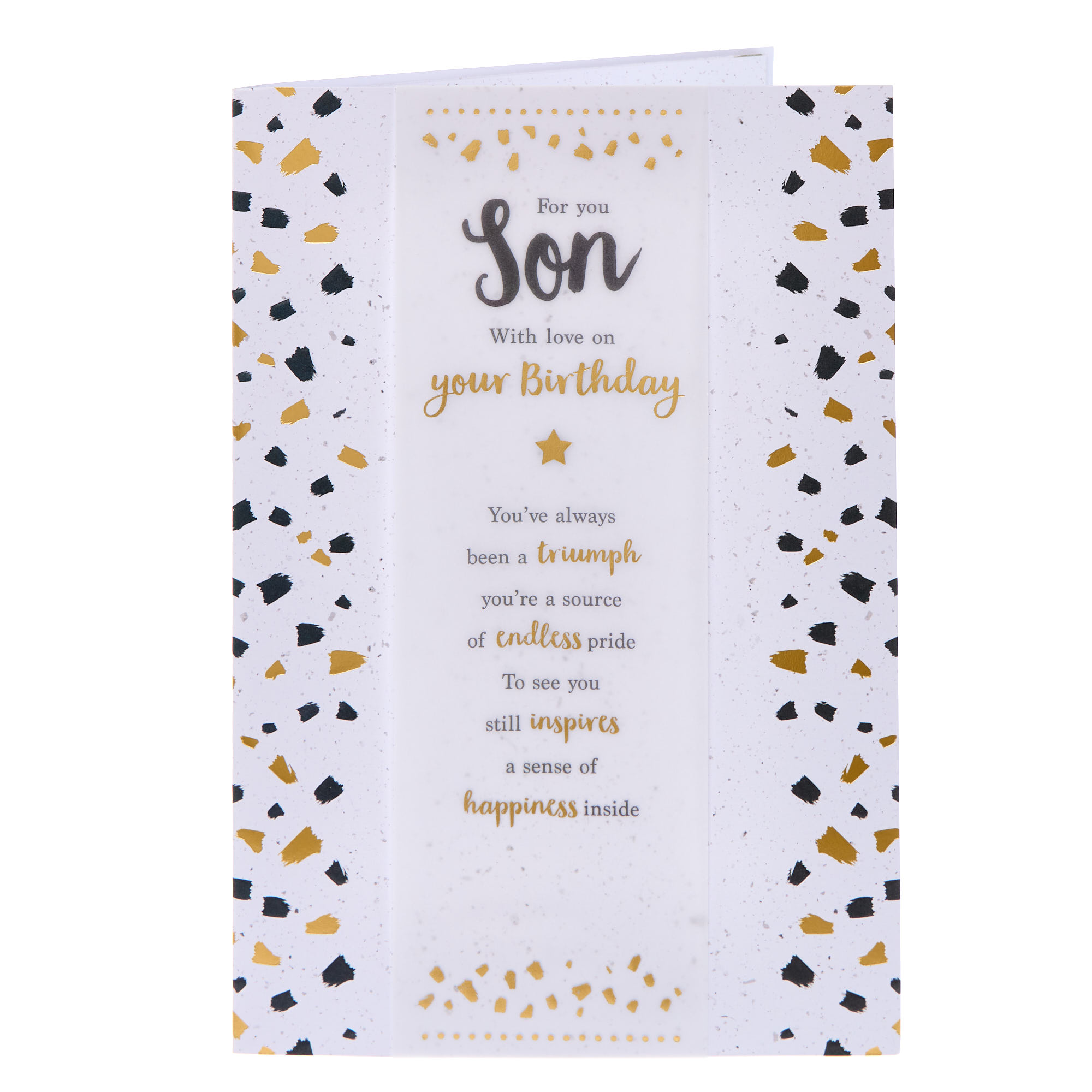 Son With Love Birthday Card