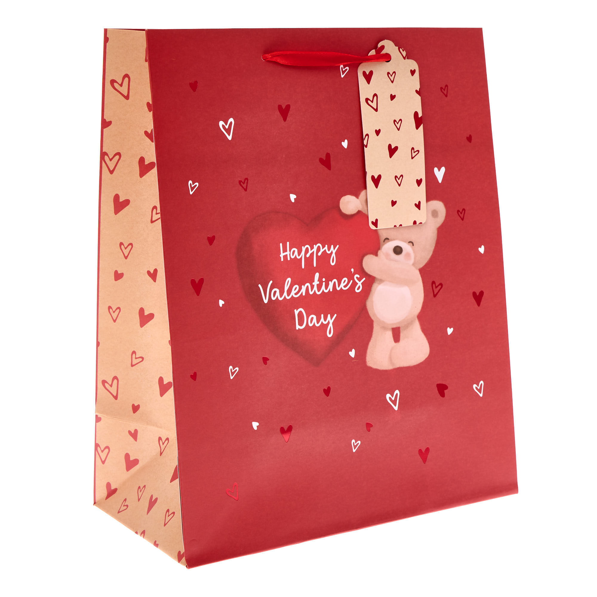 Hugs Large Portrait Valentine's Day Gift Bag