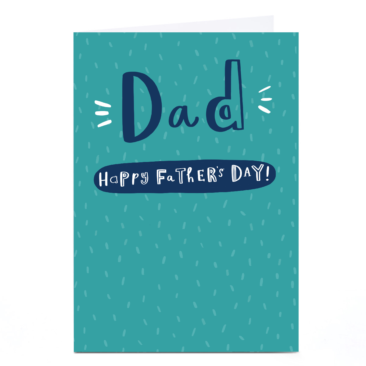 Personalised Jess Moorhouse Father's Day Card - Dad Caption